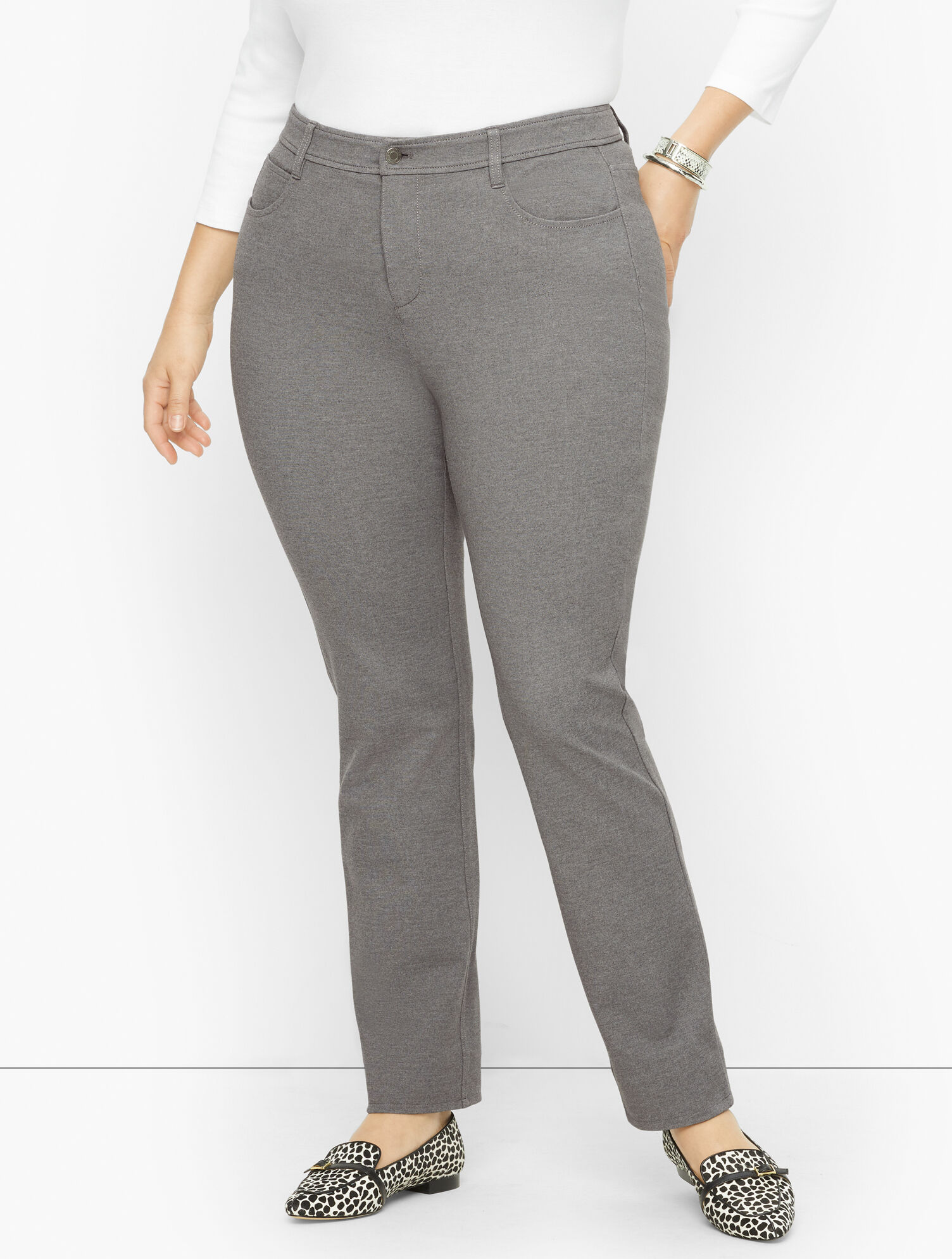Plus Exclusive Talbots Soho 5-Pocket Straight Leg Pants