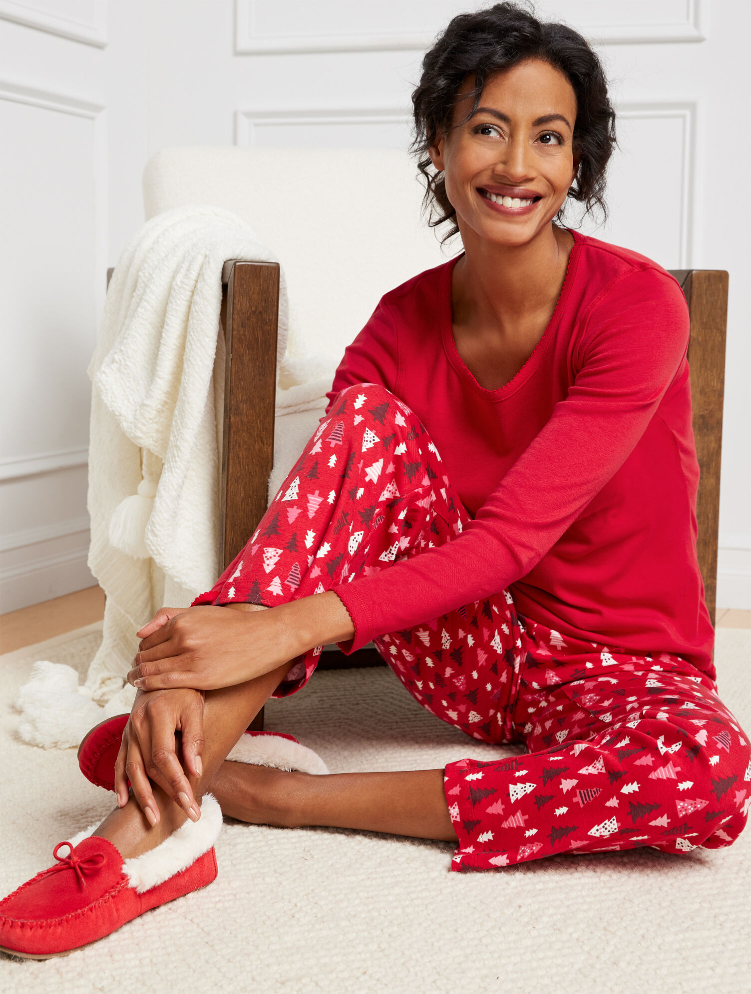 Festive Forest Cotton Rib Sleep Set