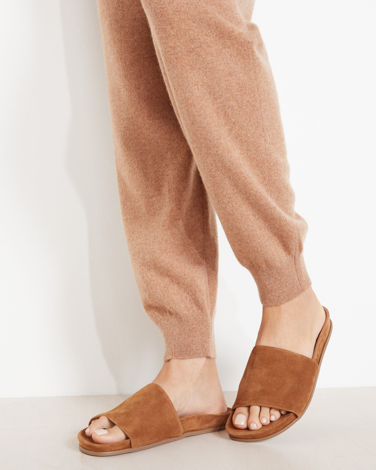 Suede Slides