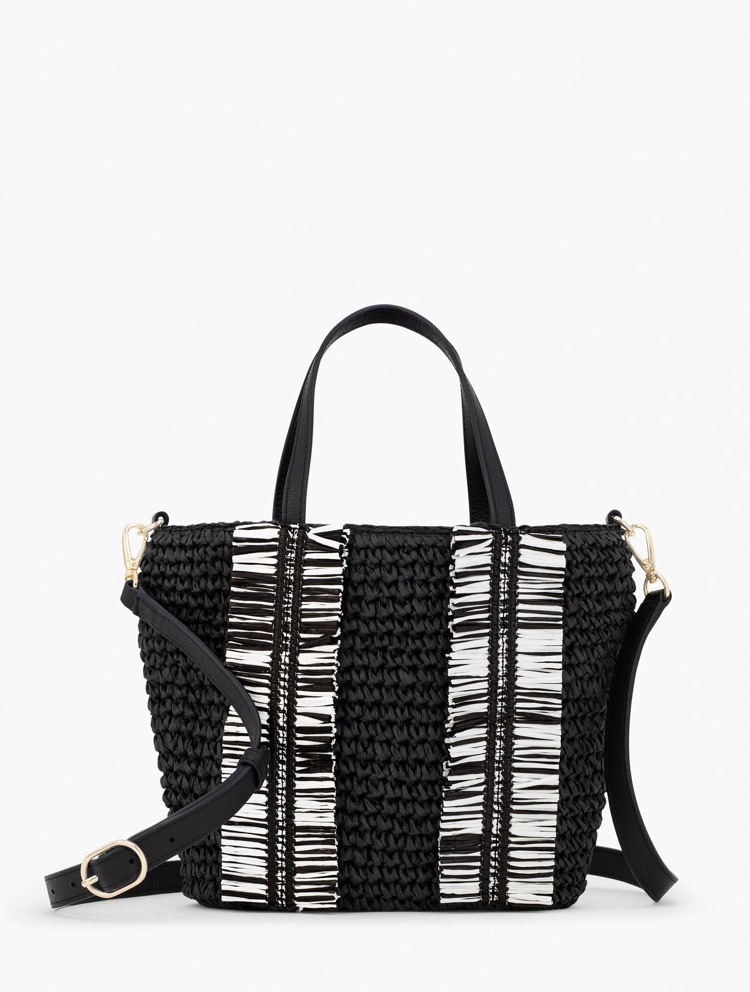 Fringe Detail Straw Tote