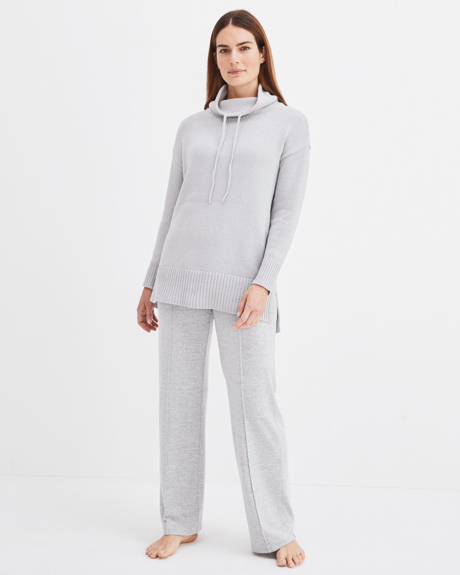 Sweater Knit Wide Leg Pants