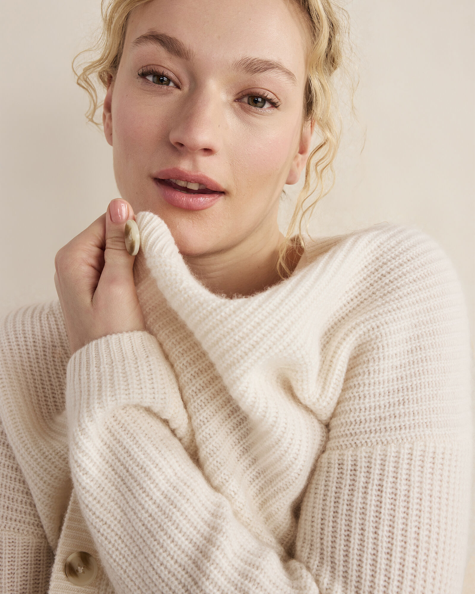 Cashmere Shaker Stitch Cardigan