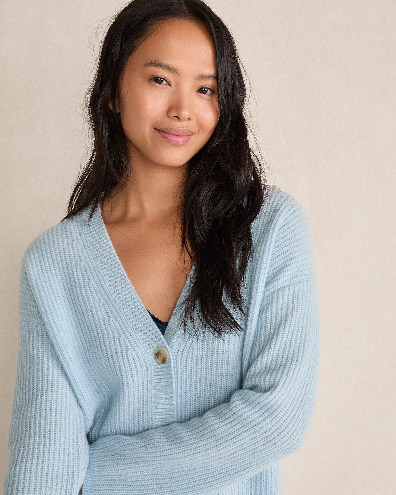 Cashmere Shaker Stitch Cardigan