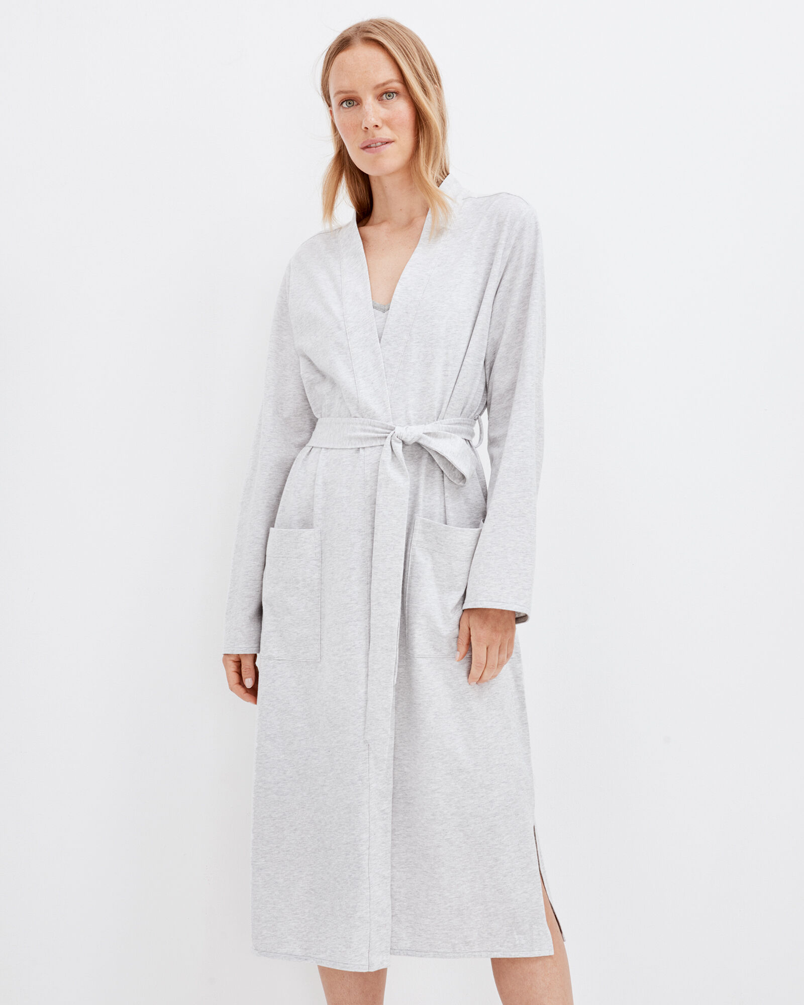 Organic Cotton Jersey Patch Pocket Robe