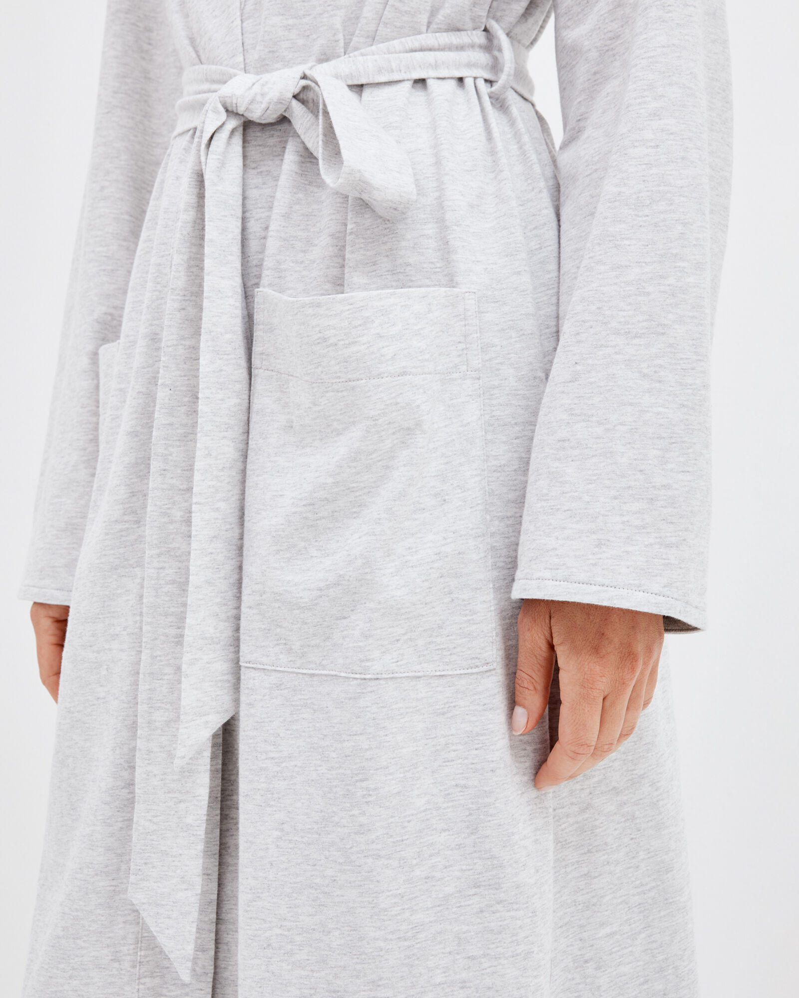 Organic Cotton Jersey Patch Pocket Robe