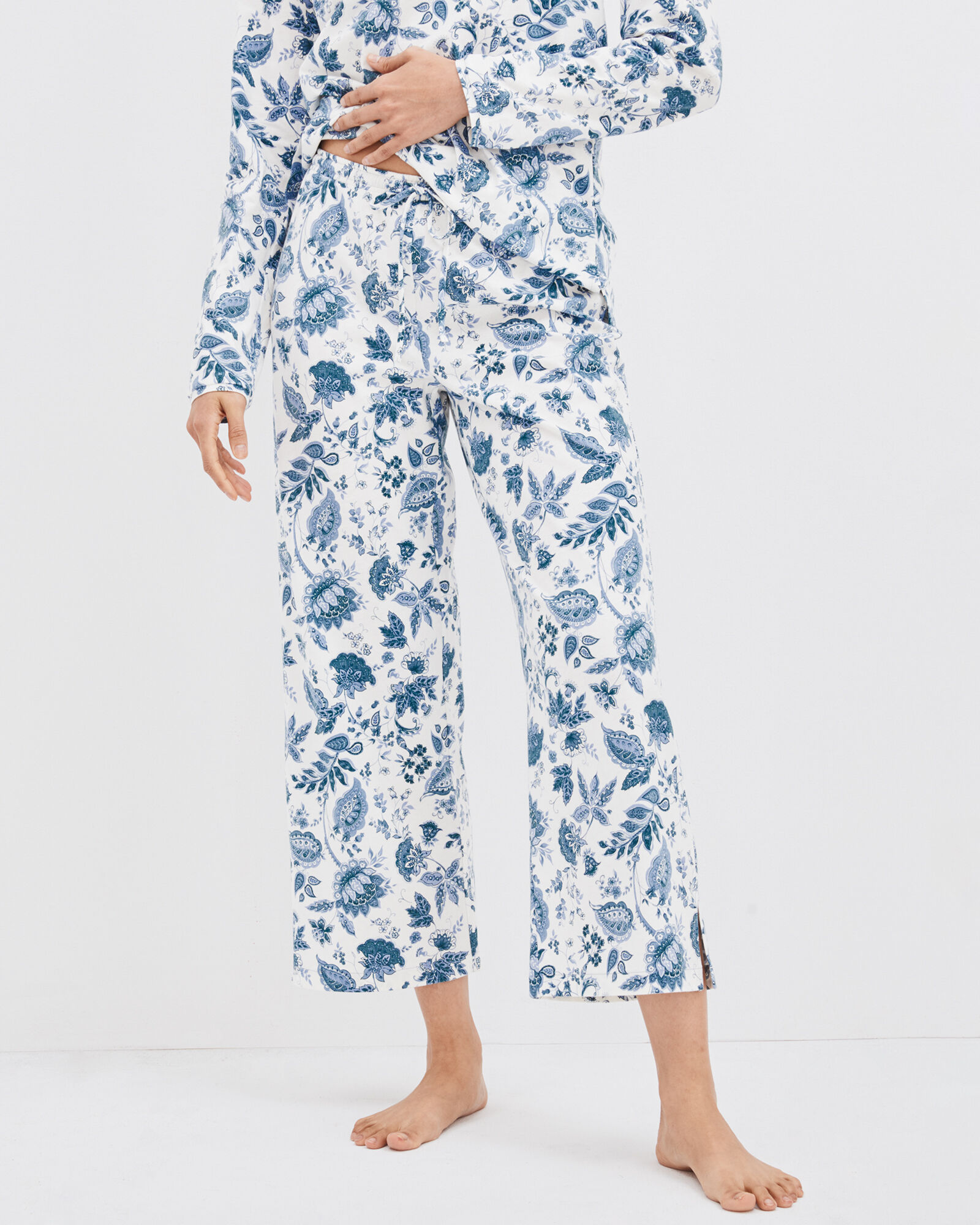 Organic Cotton Jersey Floral Sleep Pants