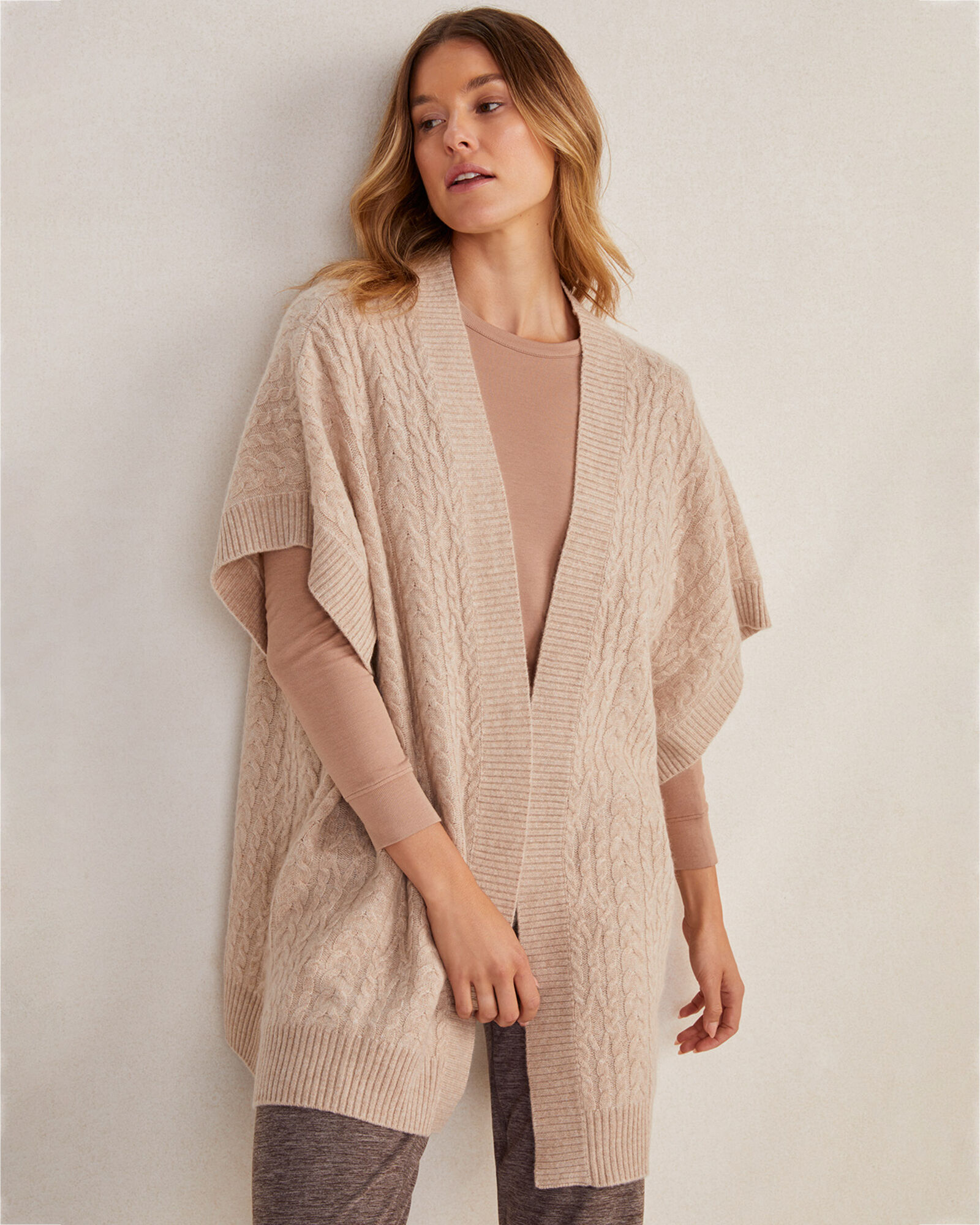 Cashmere Cable Knit Cardigan