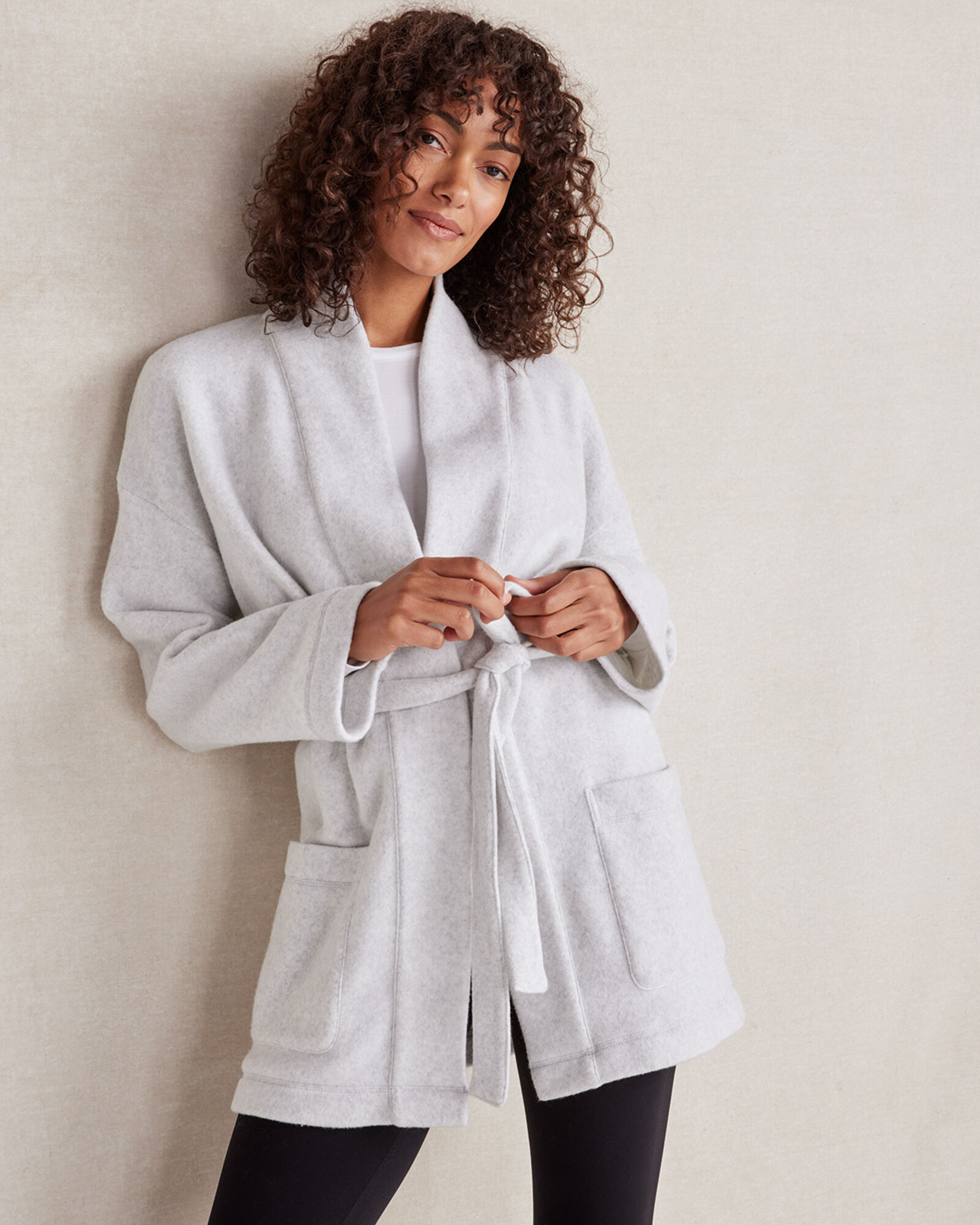 Comfort Fleece Wrap Cardigan