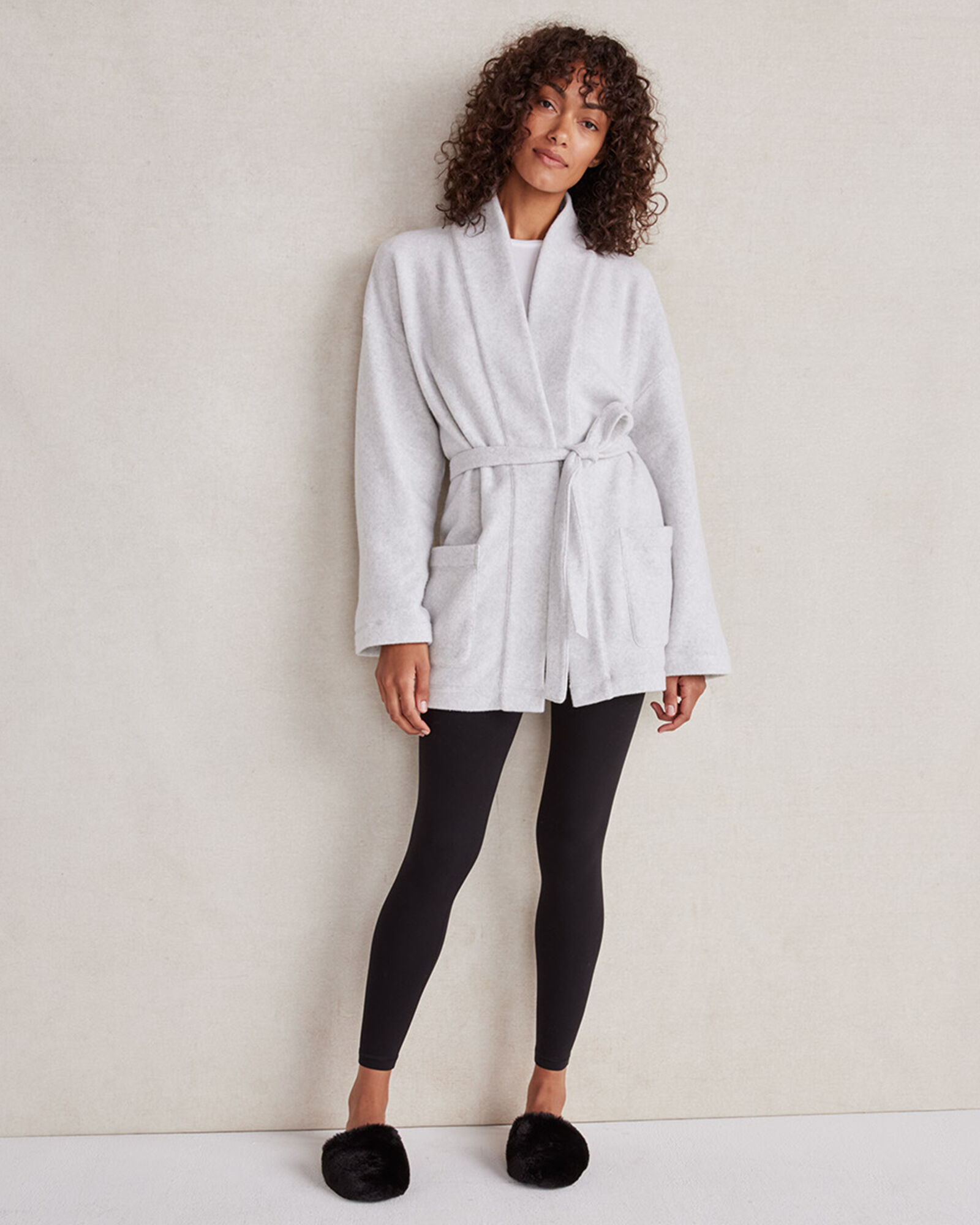 Comfort Fleece Wrap Cardigan
