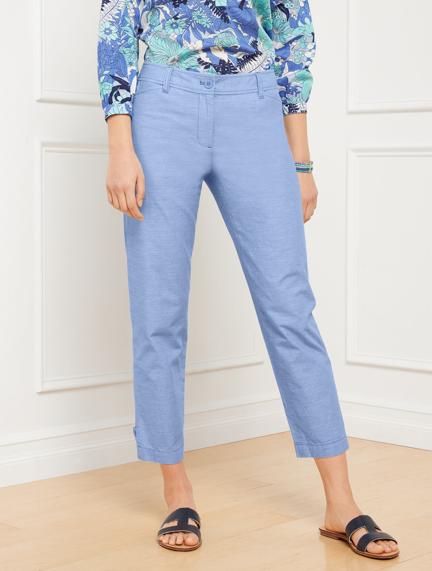 Perfect Crops - Newport Chambray