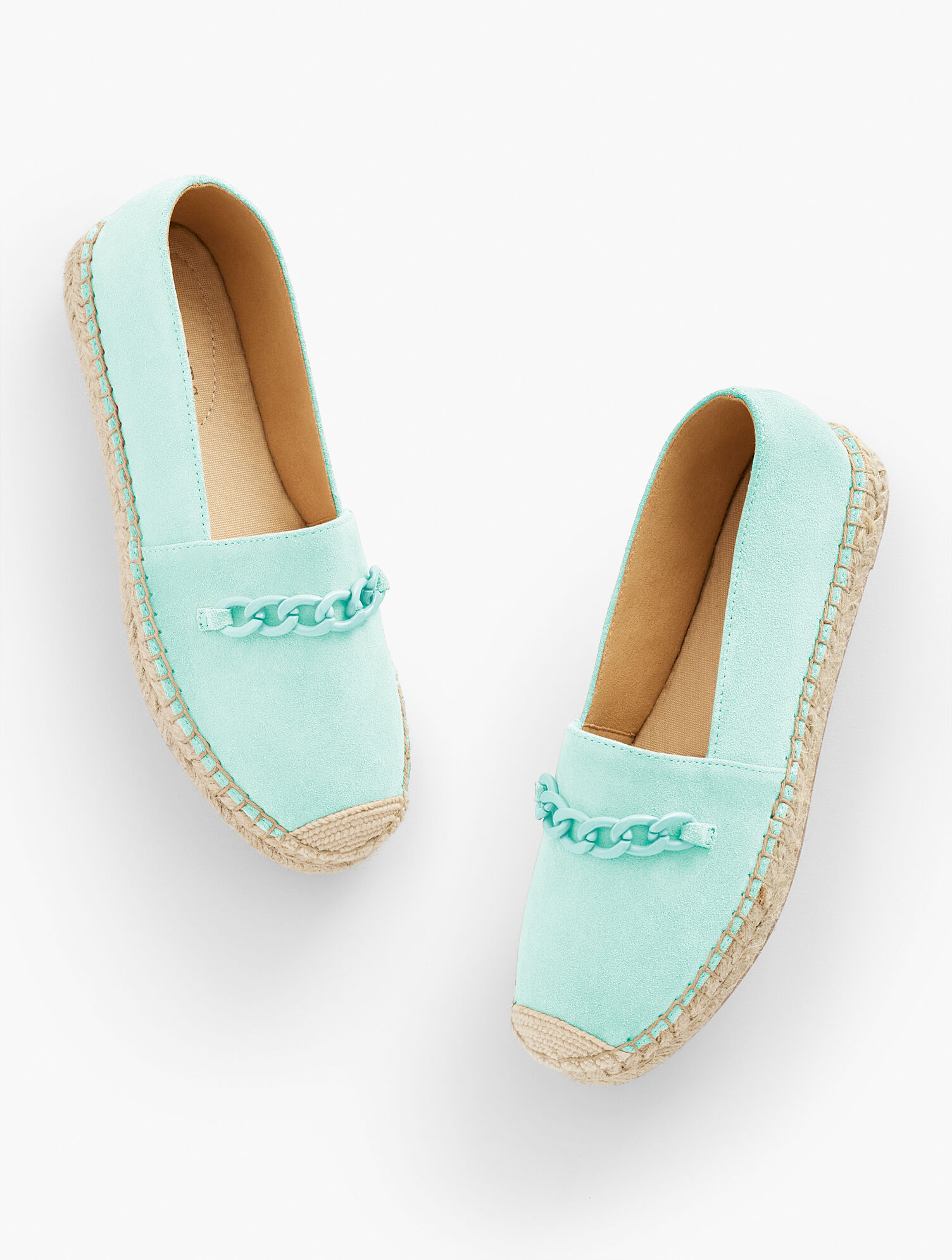 Hadley Chain Suede Platform Espadrilles