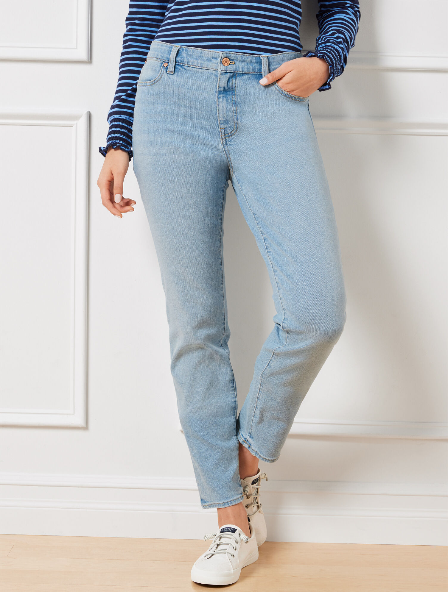 Slim Ankle Jeans - Seastone Wash
