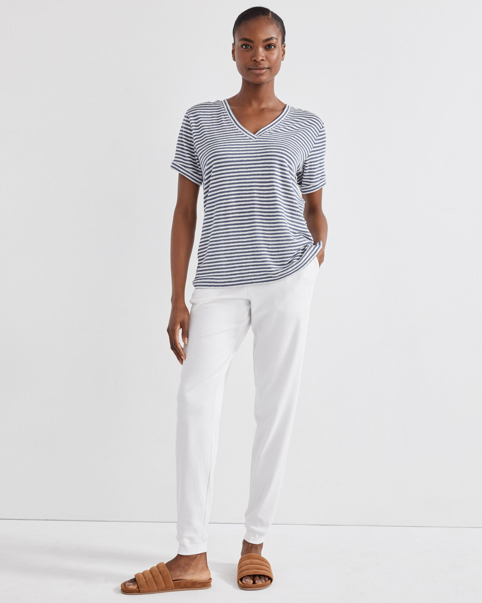 Organic Cotton Interlock Lounge Joggers