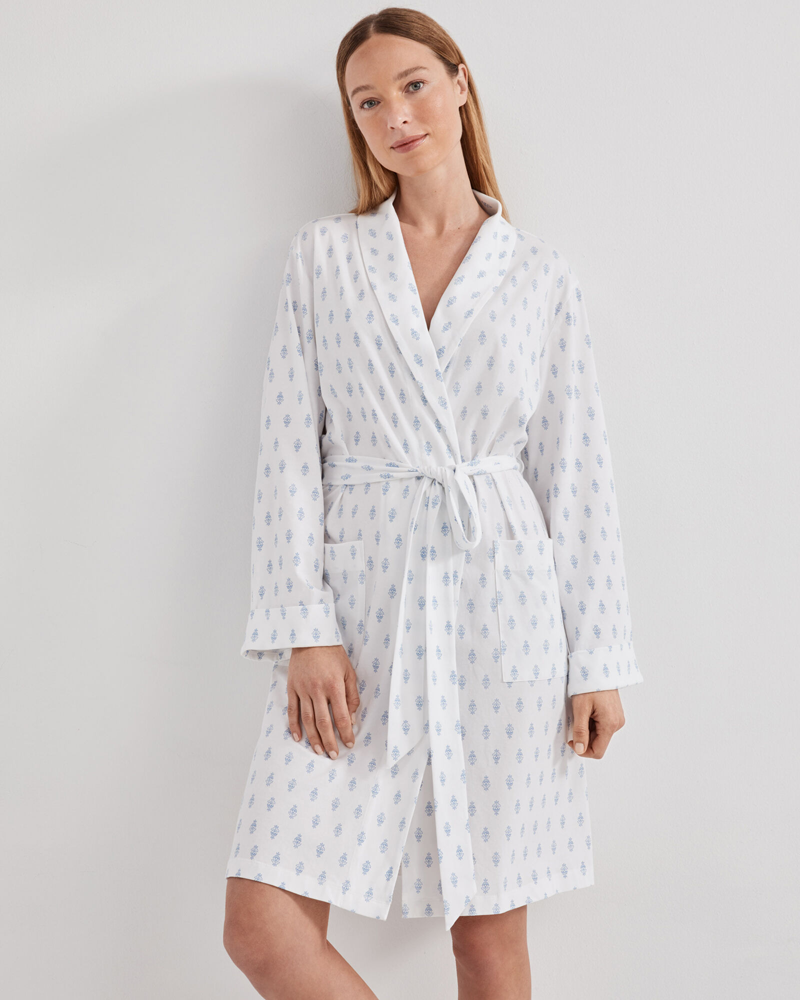 Organic Cotton Jersey Paisley Foulard Robe