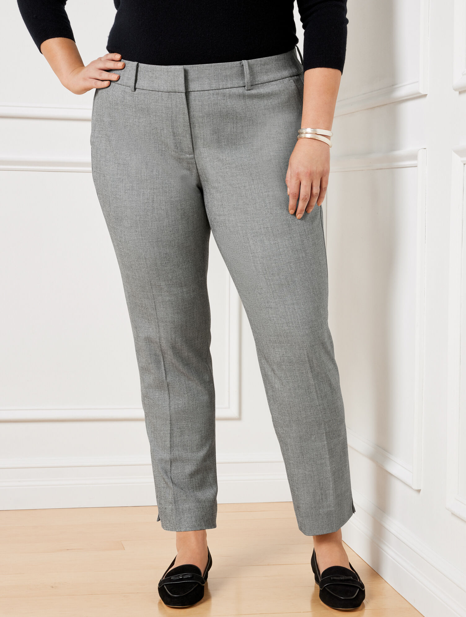 Talbots Hampshire Ankle Pants - Sidewalk Texture