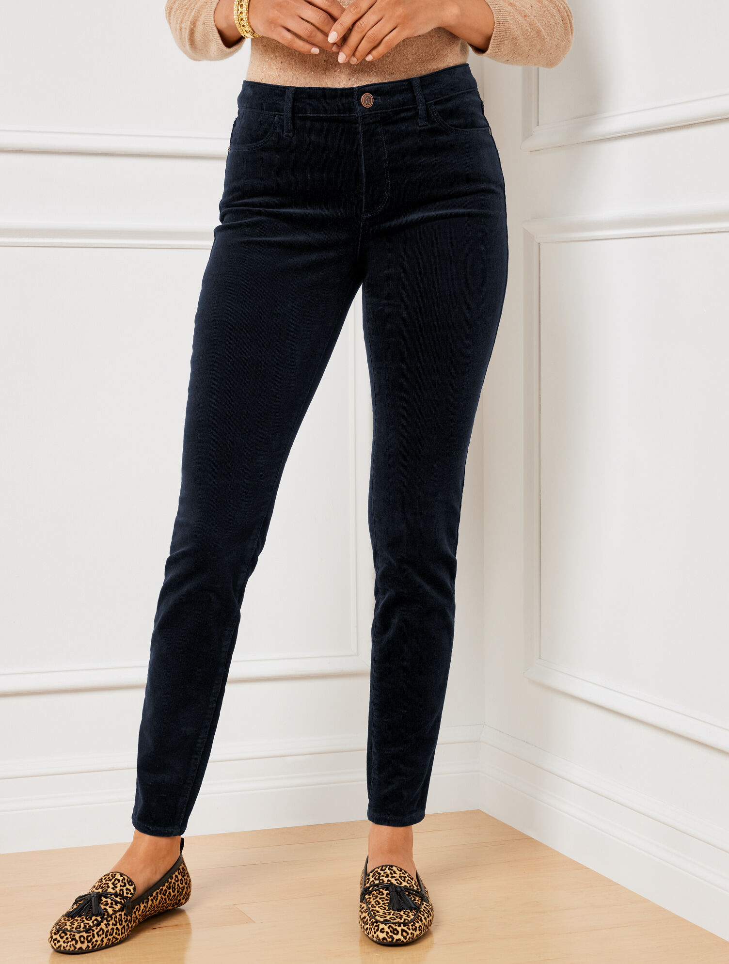 Stretch Corduroy Leggings - Curvy Fit