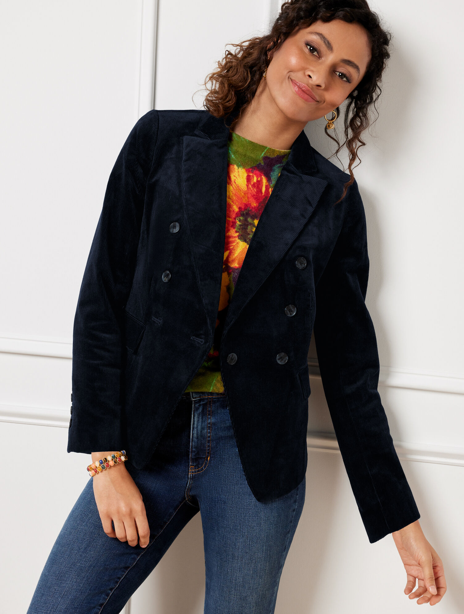 Corduroy Cutaway Blazer