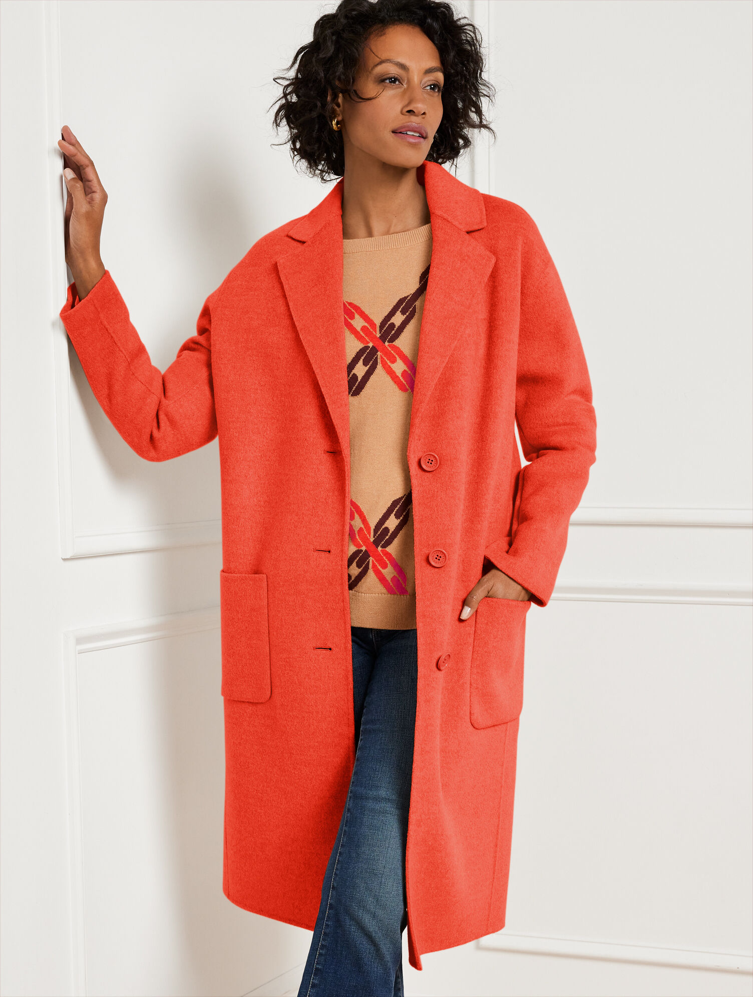 Double Face Wool Blend Duster
