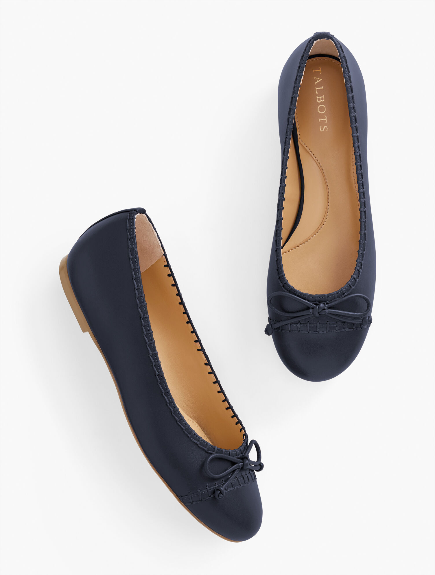 Blair Stitch Nappa Ballet Flats