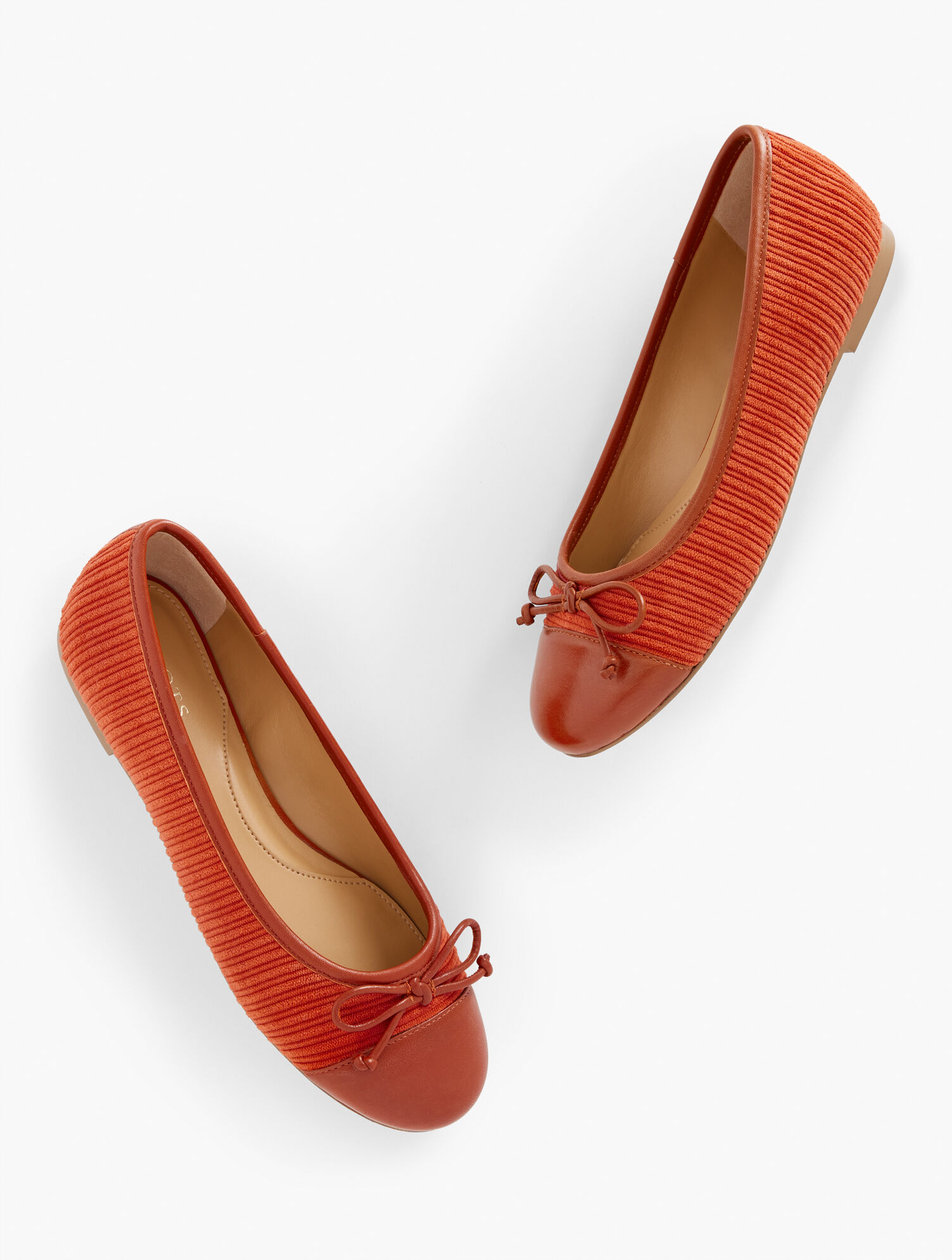 Blair Cap Toe Ballet Flats - Corduroy