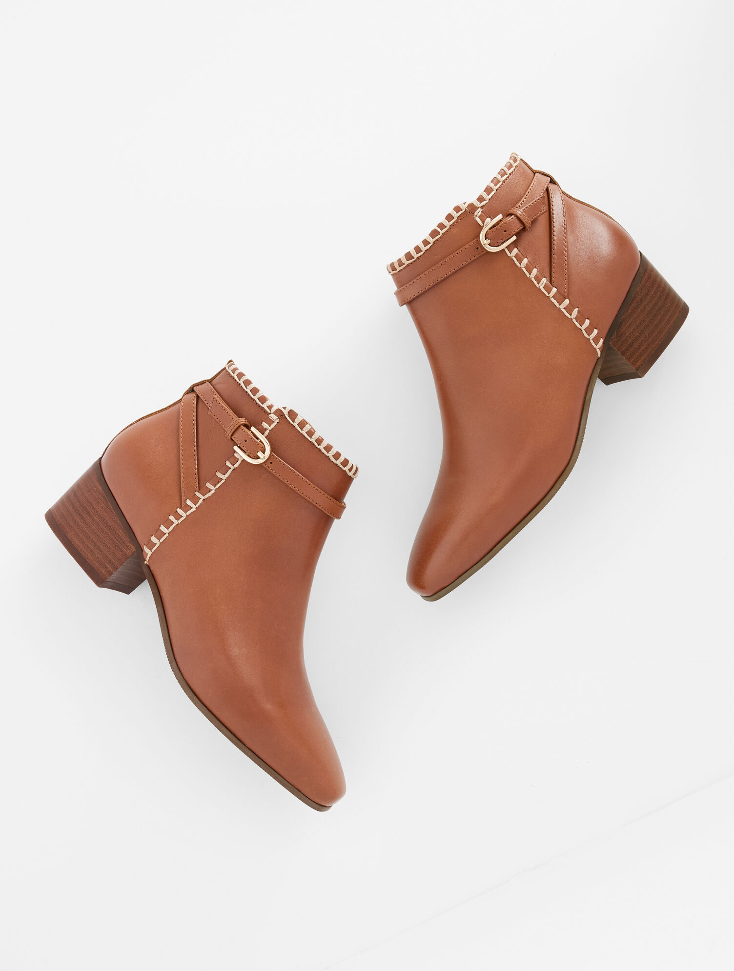 Dakota Stitch Nappa Ankle Boots