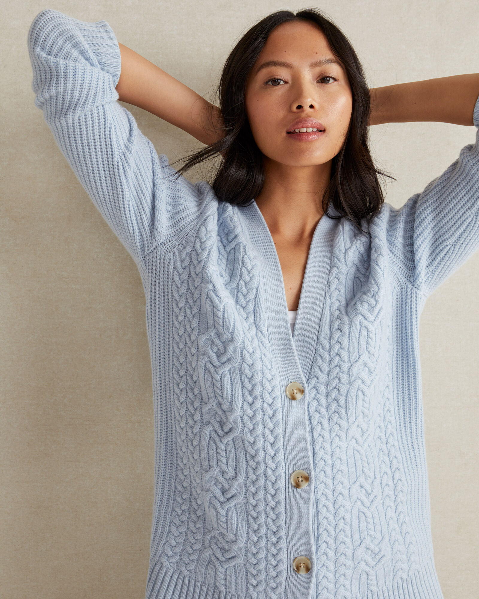 Cashmere Textured Cardigan