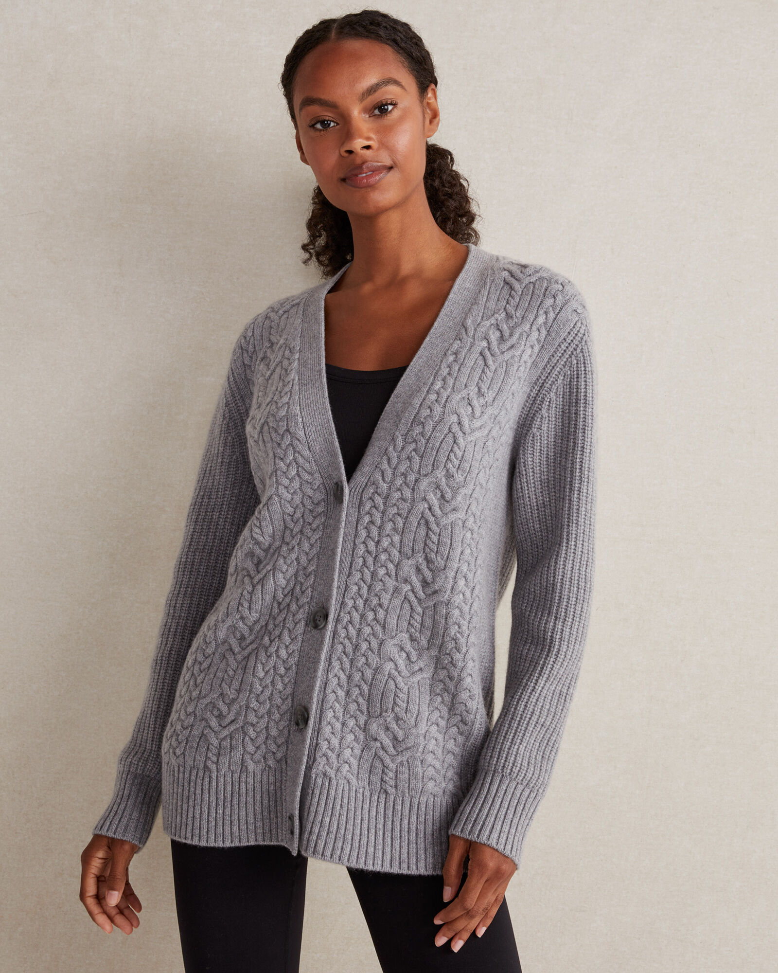 Cashmere Textured Cardigan