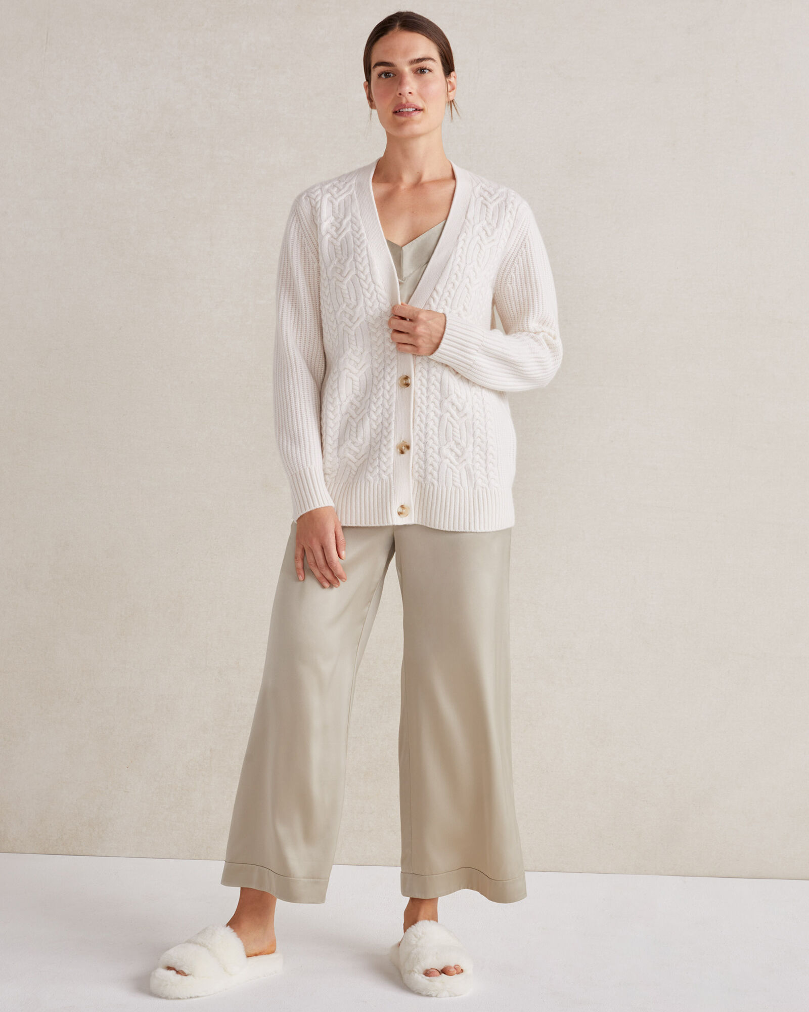 Cashmere Textured Cardigan