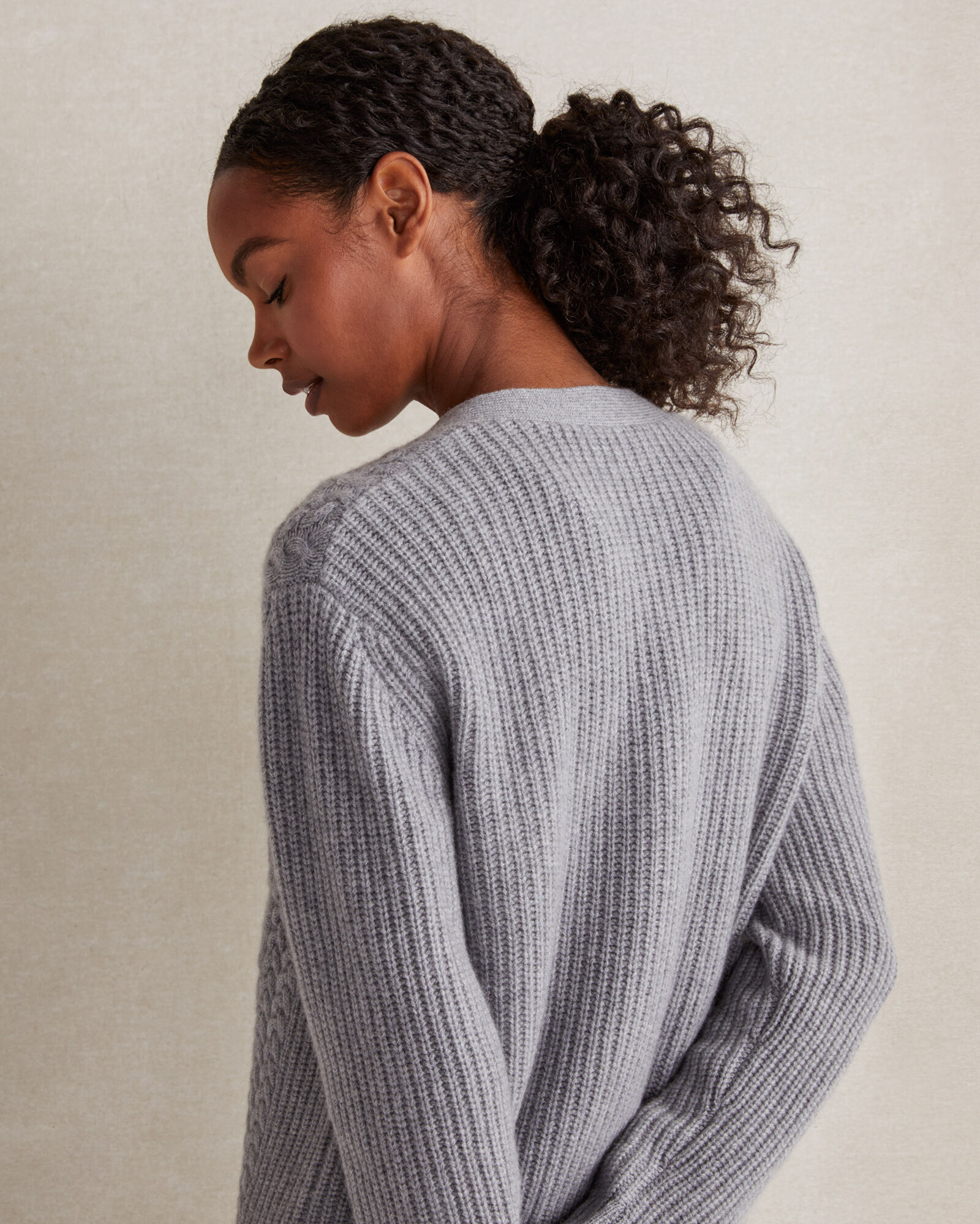 Cashmere Textured Cardigan