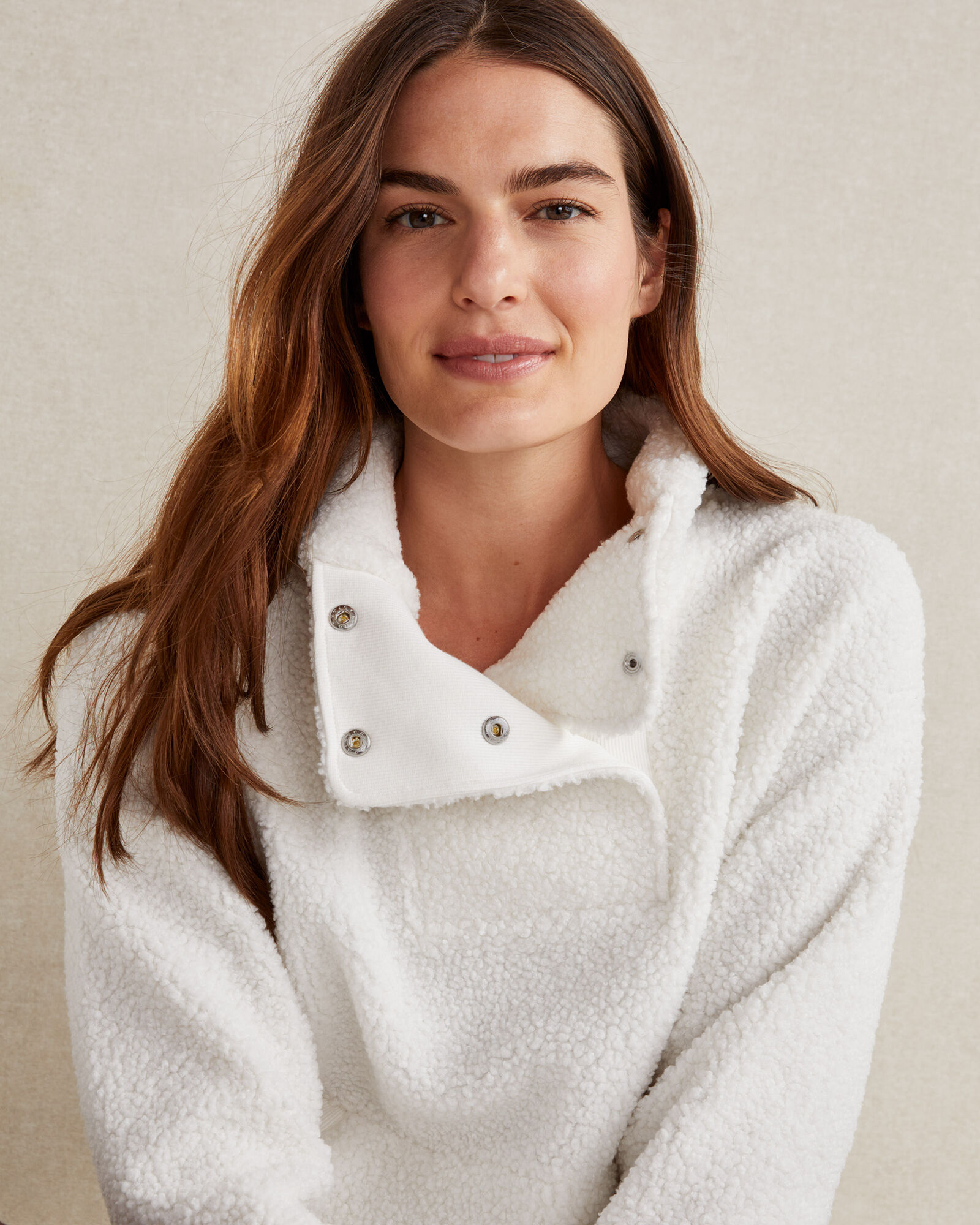 Sherpa Snap Collar Pullover