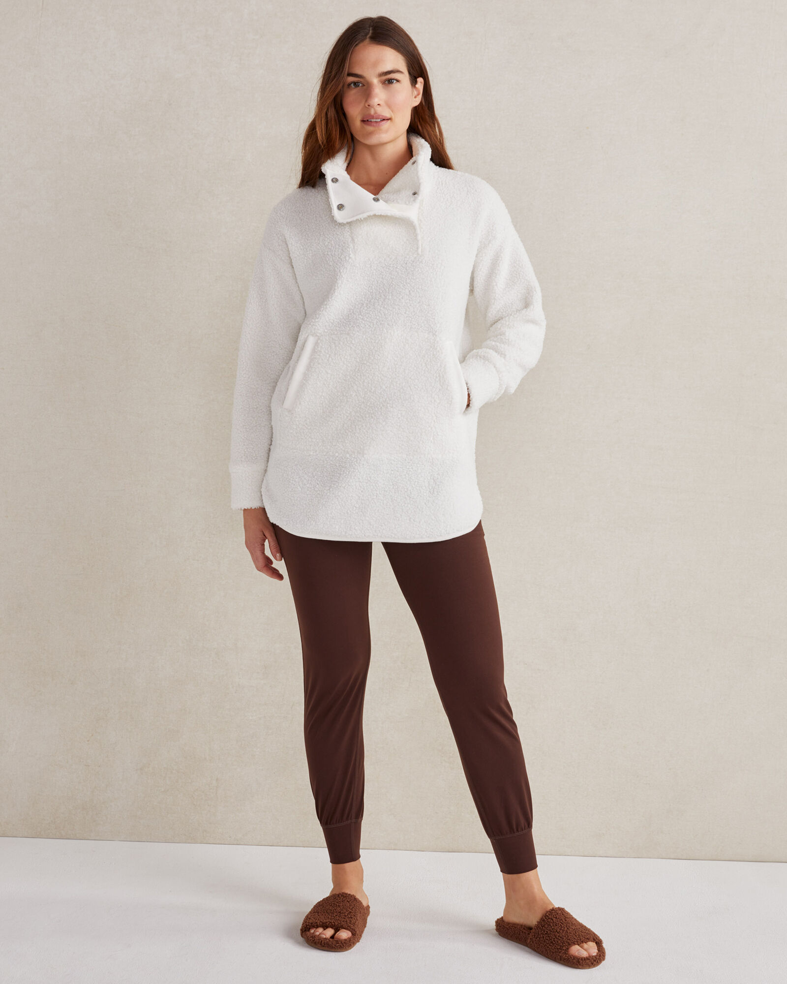 Sherpa Snap Collar Pullover