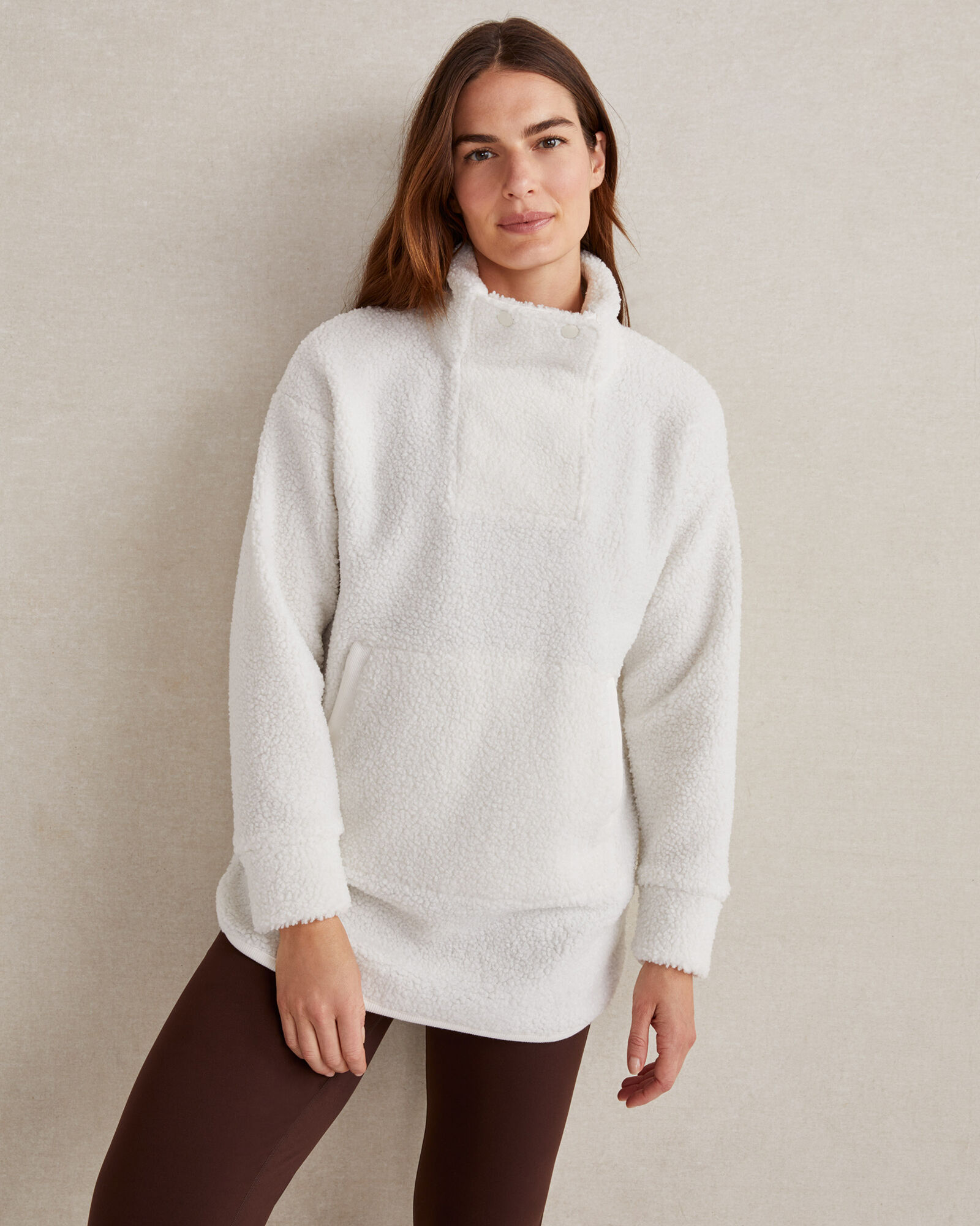 Sherpa Snap Collar Pullover