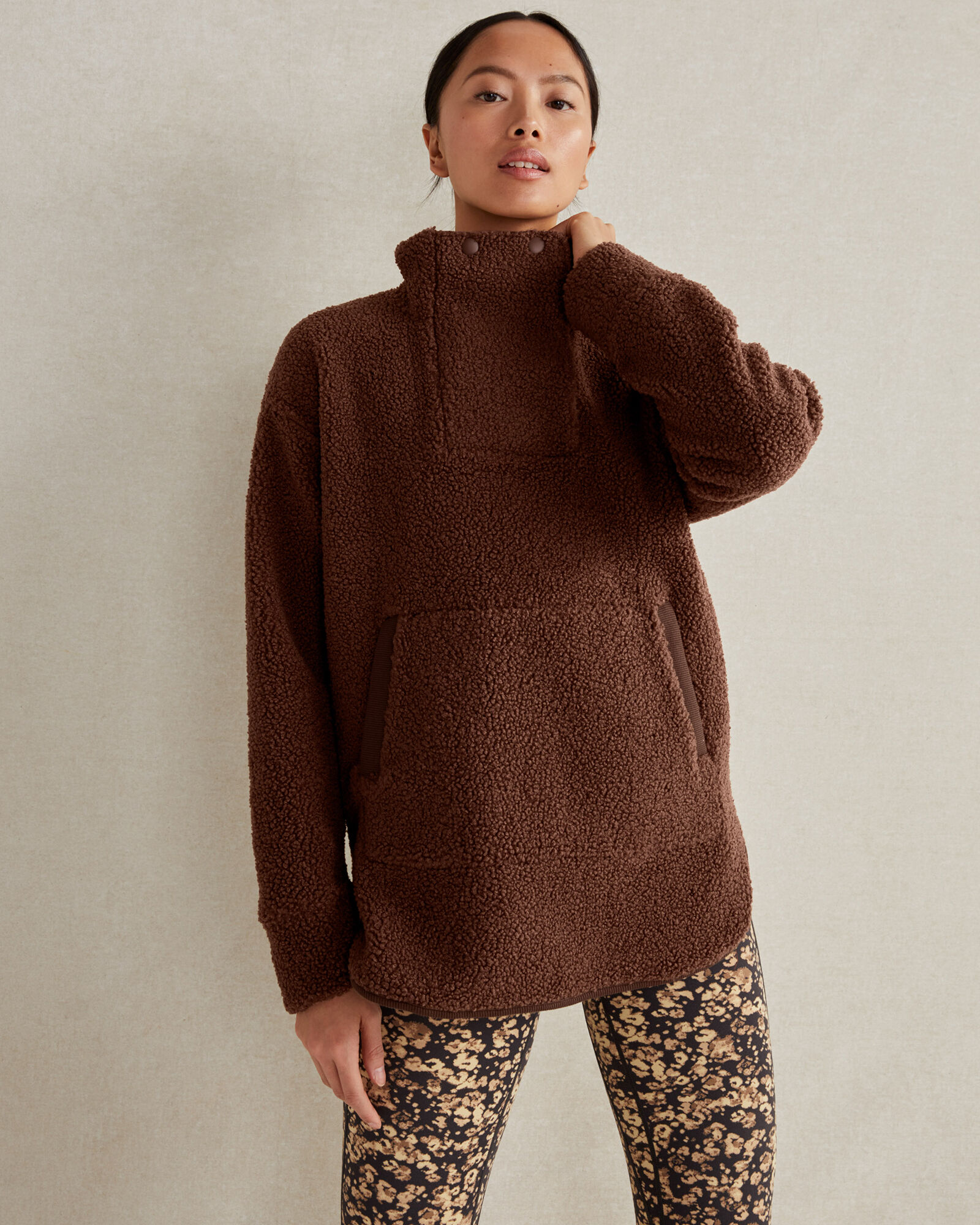Sherpa Snap Collar Pullover