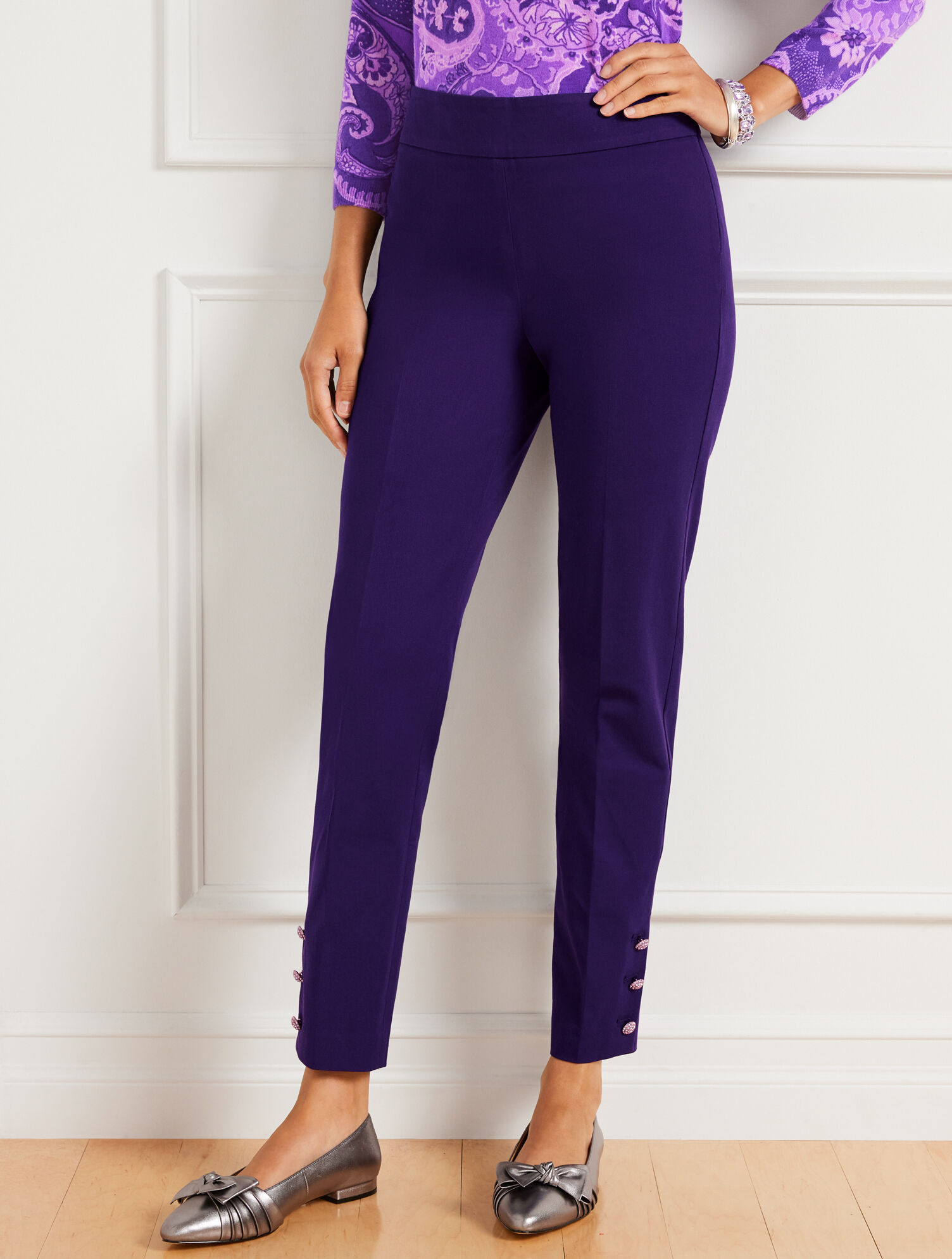 Talbots Chatham Ankle Pants - Hem Button