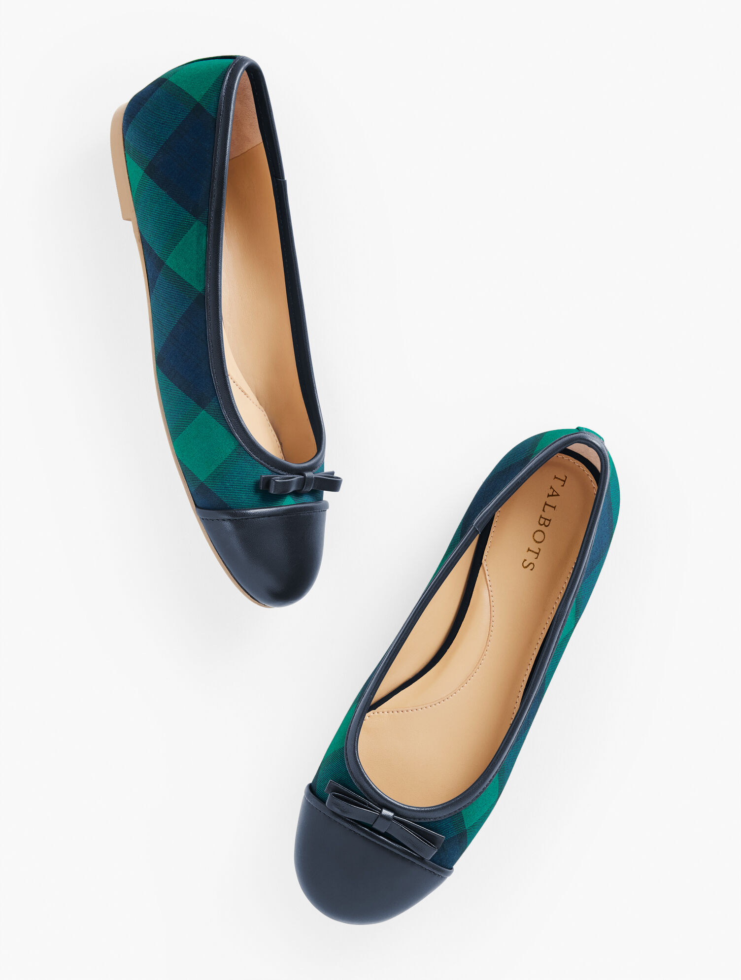Blair Cap Toe Ballet Flats - Joyful Black Watch