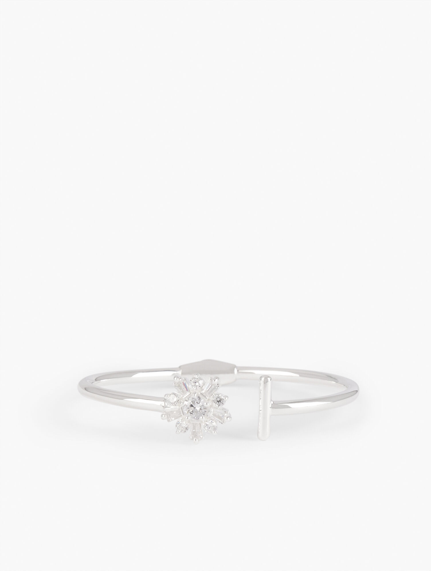 Sterling Silver Snowflake Bangle