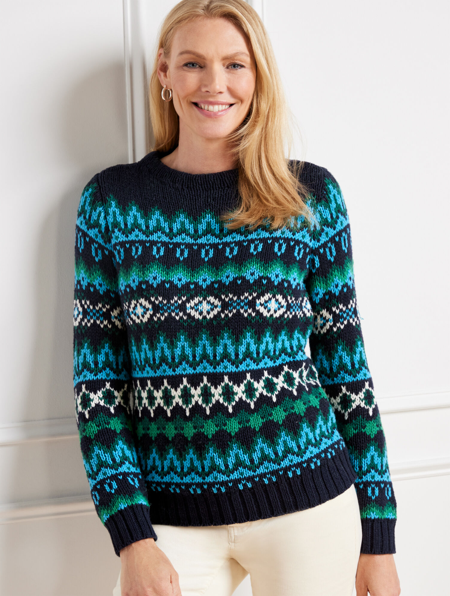 Crewneck Sweater - Chamonix Fair Isle