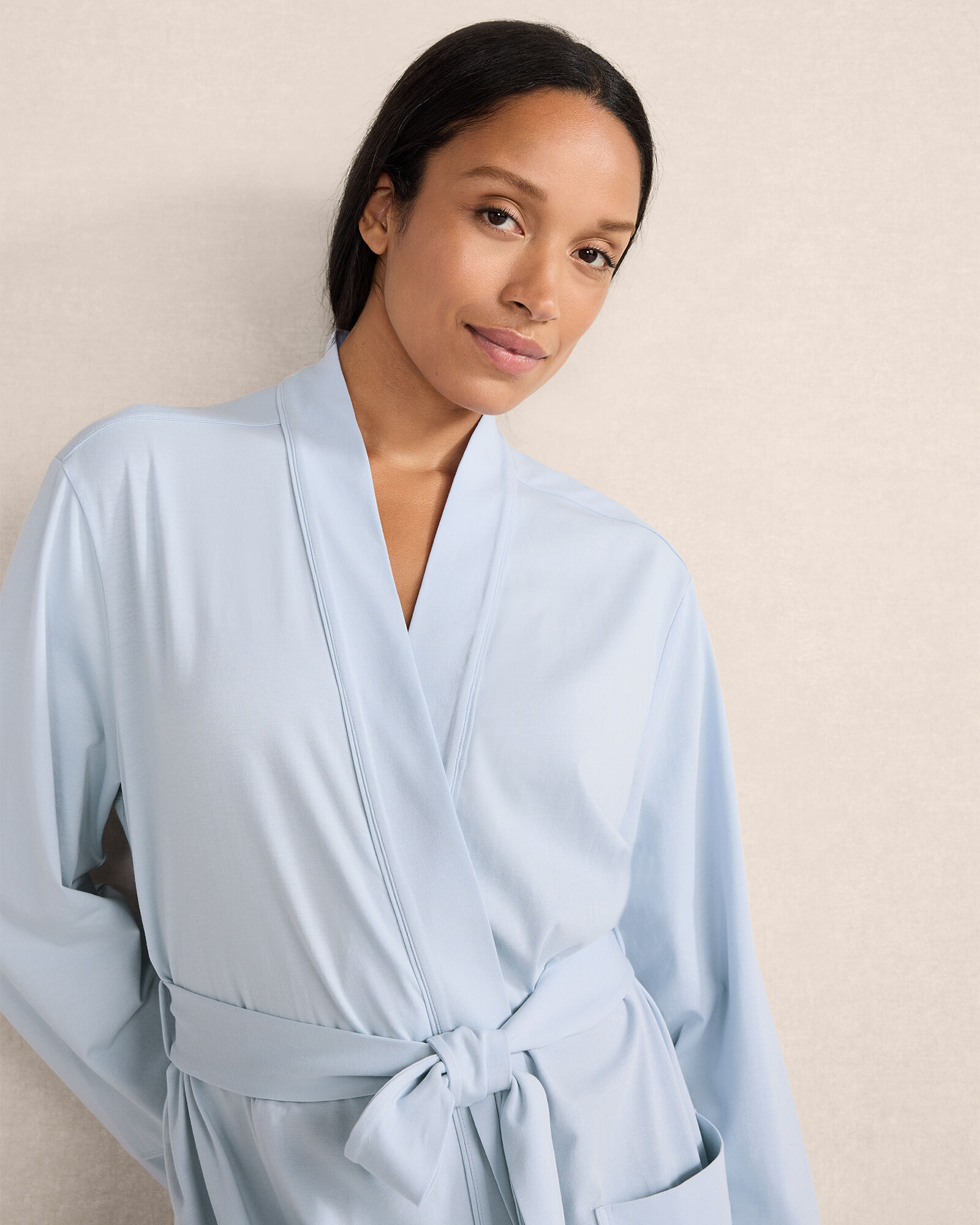 Organic Cotton Jersey Heather Robe