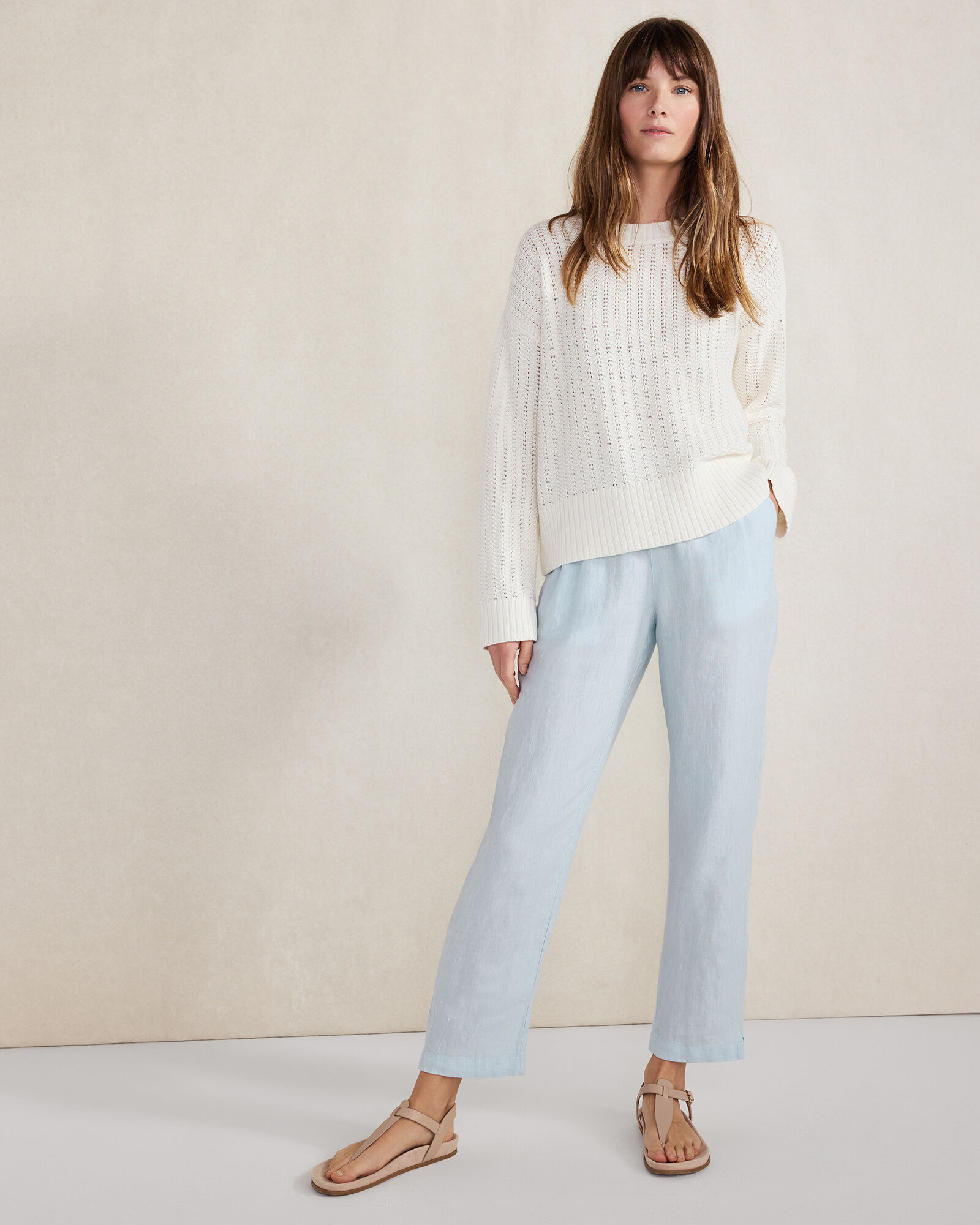 Linen Tapered Pants