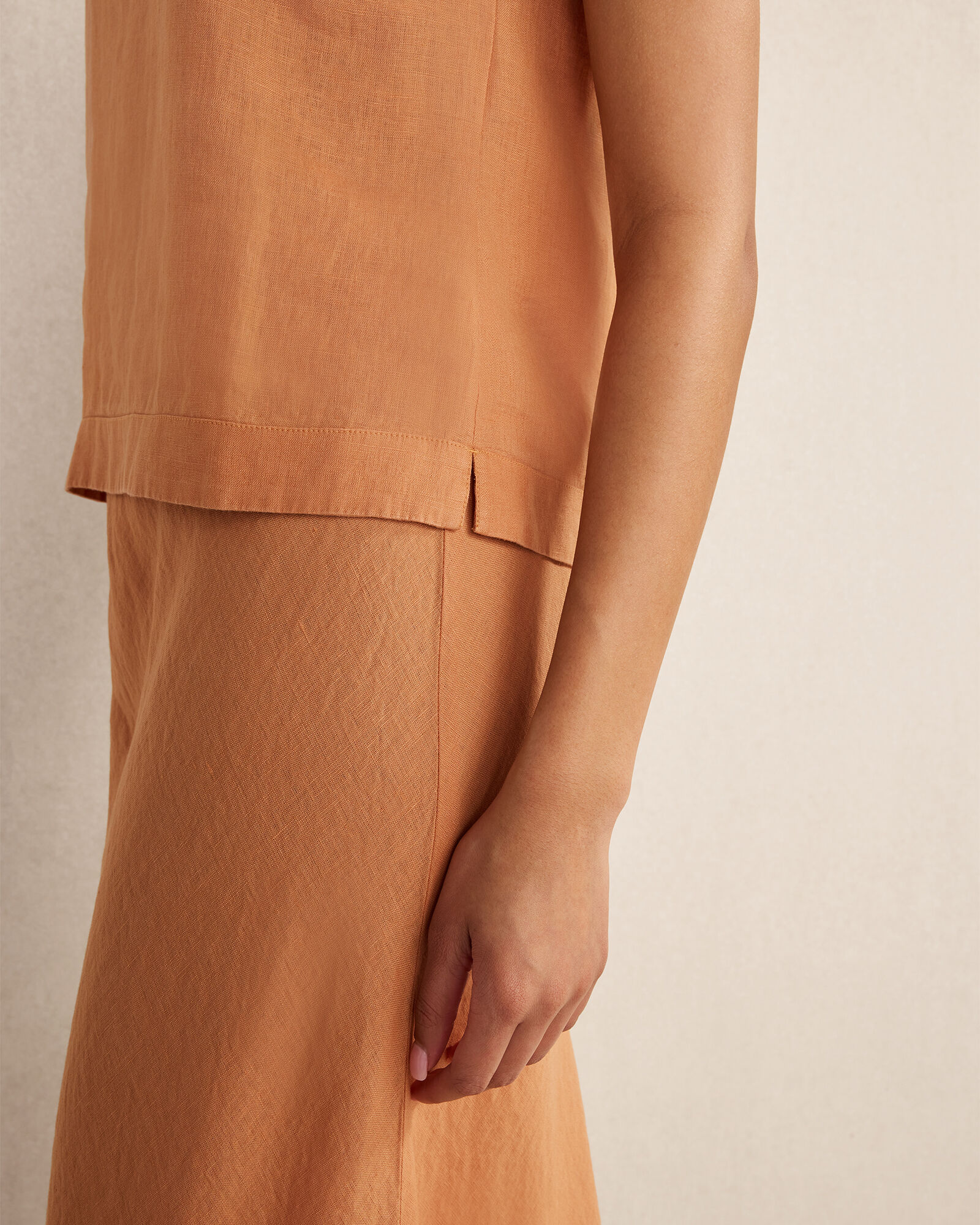 Linen Sleeveless Top