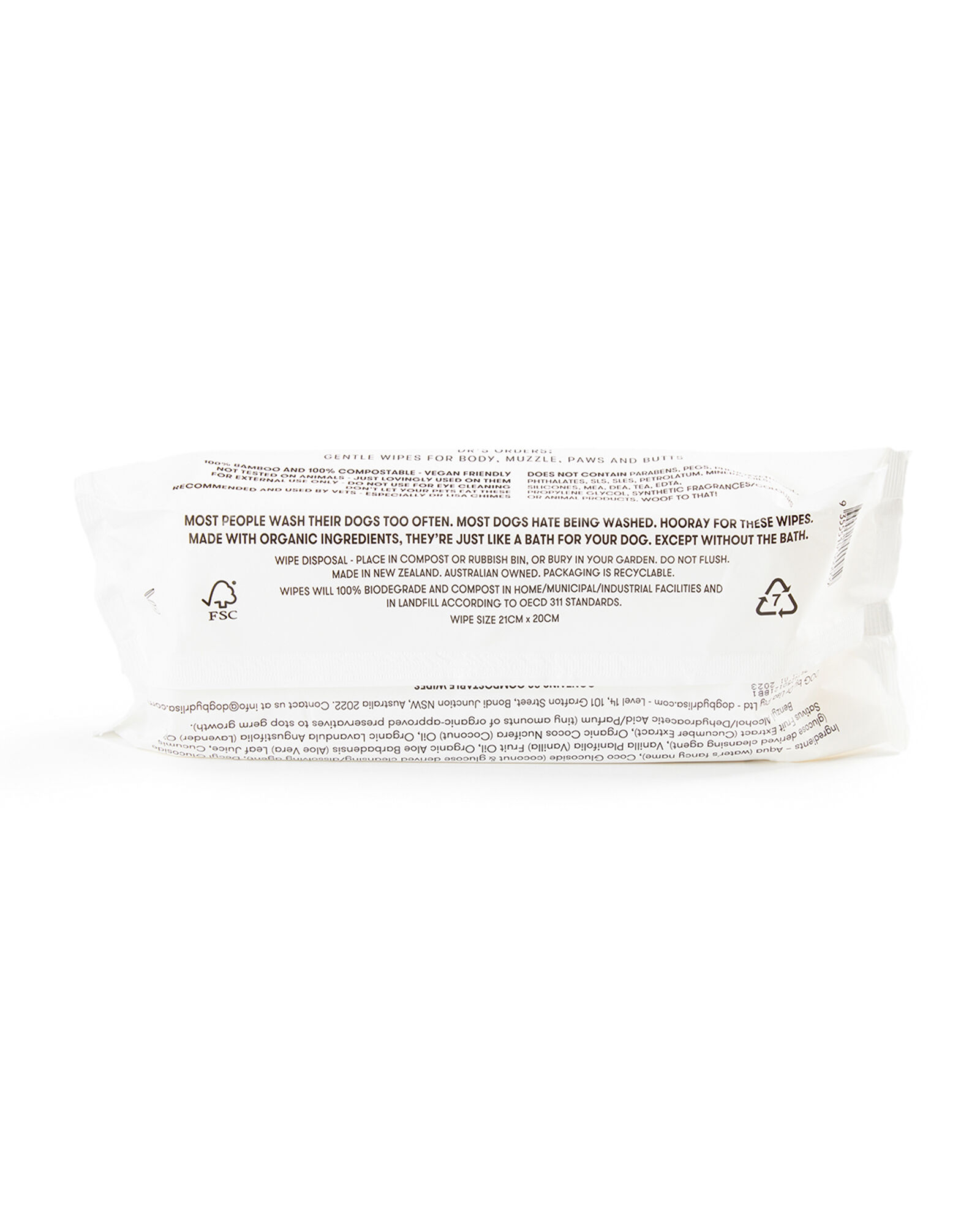 DOG&reg; by Dr Lisa Soothing Dog Wipes