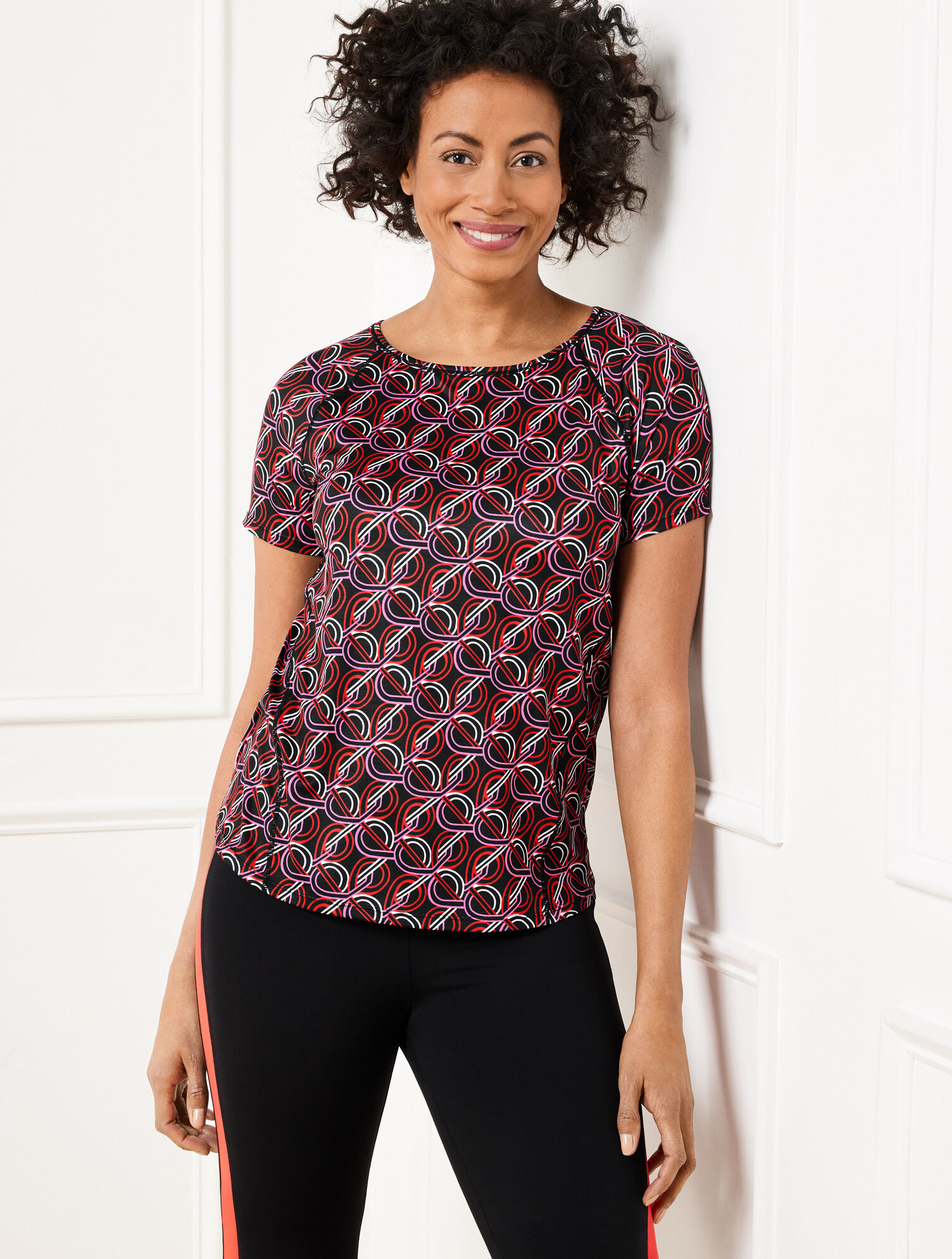 Cool Slub Active Short Sleeve Tee - Interlacing Loops