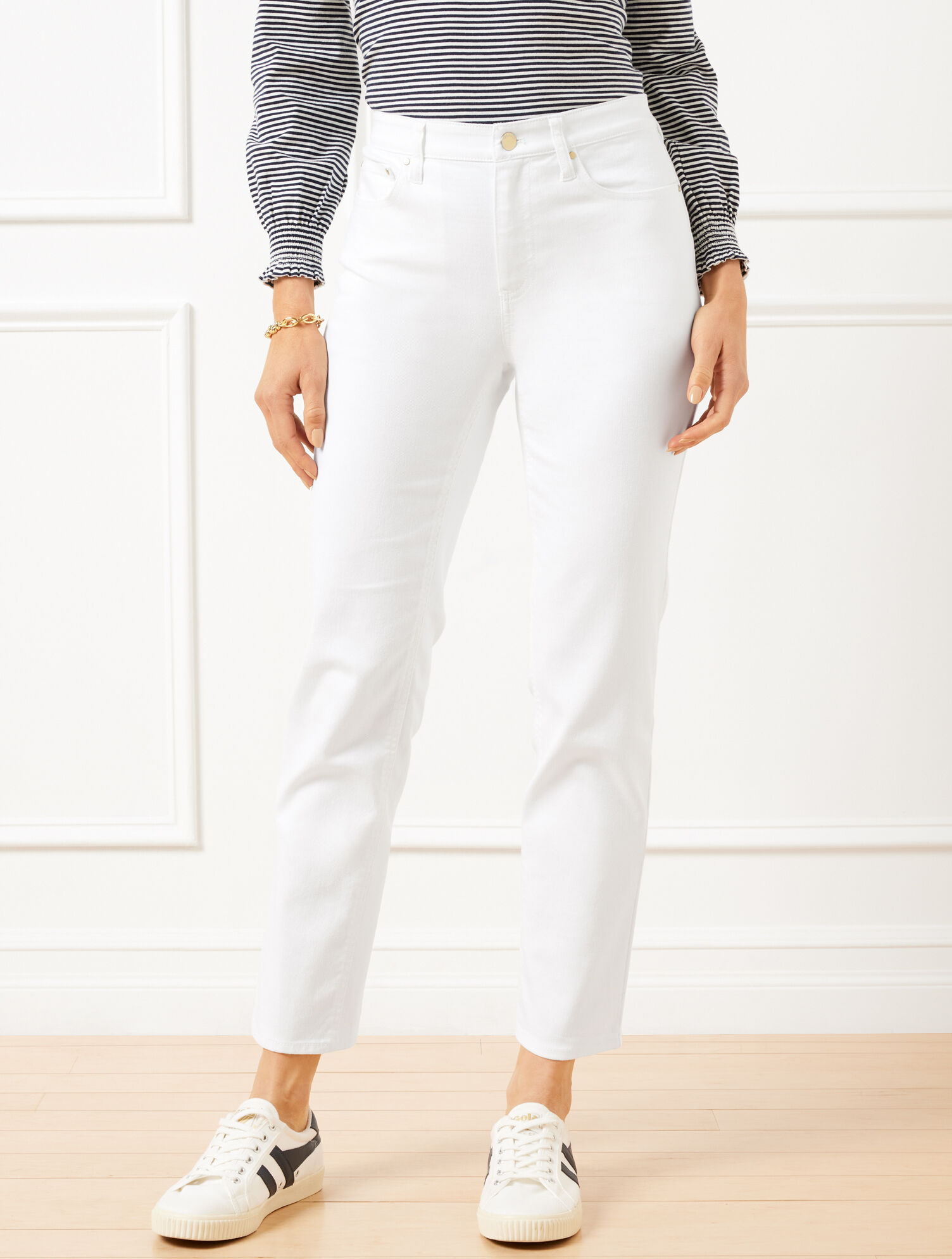 Slim Straight Ankle Jeans