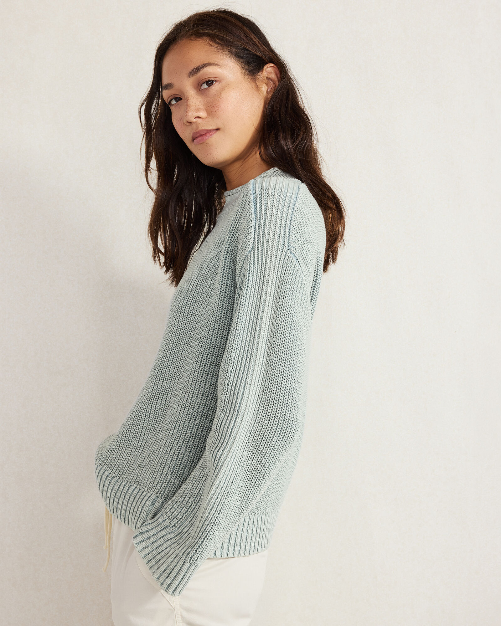 Garment-Dyed Organic Cotton Rollneck Sweater