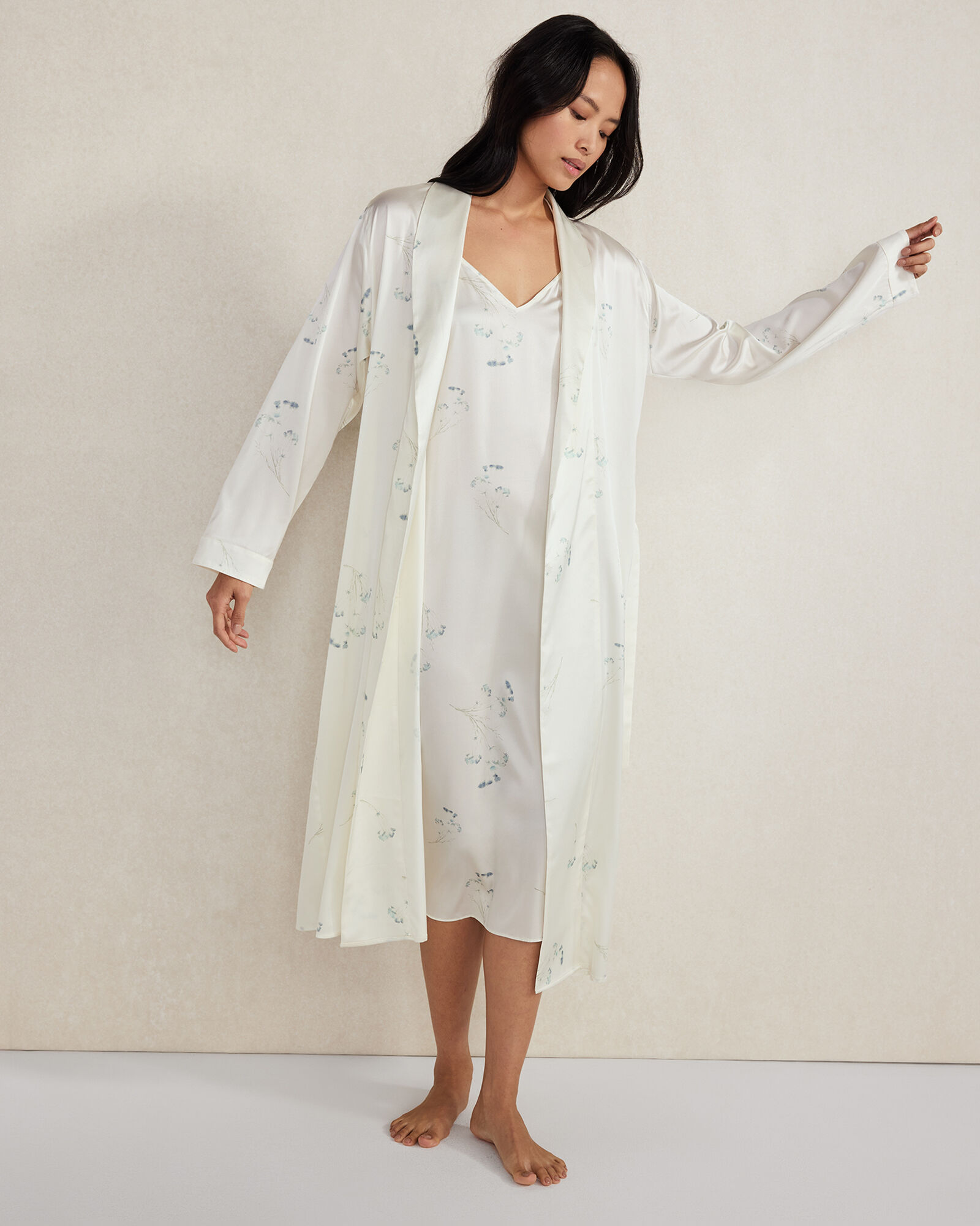 Washable Silk Delicate Floral Chemise
