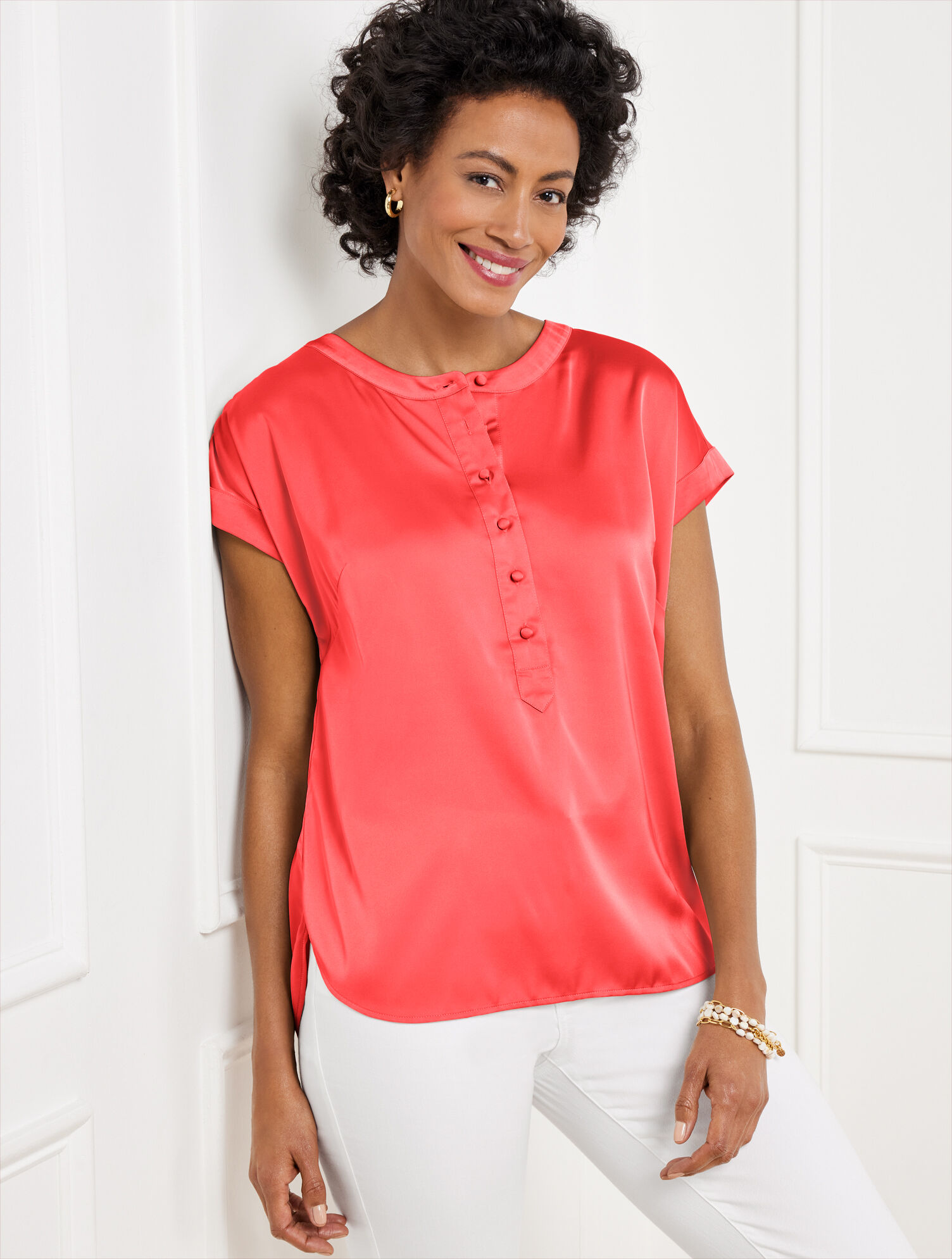 Soft Satin Charmeuse Top