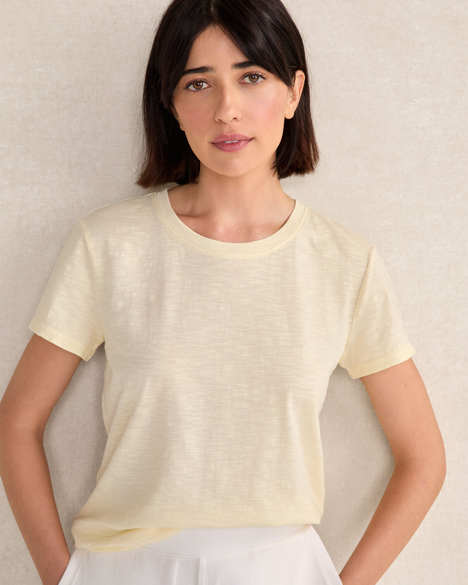 Organic Cotton Slub Crewneck Tee