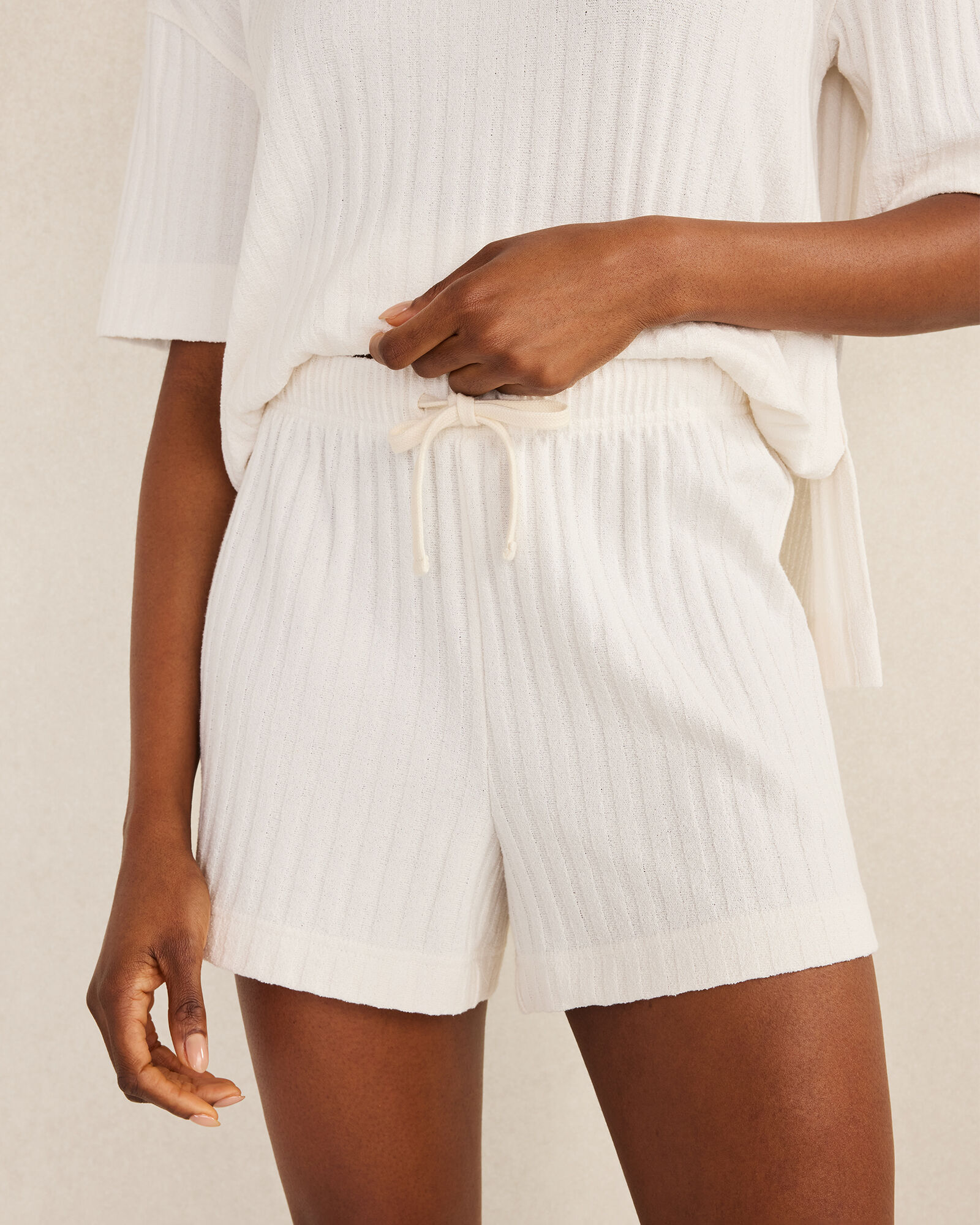 Cotton Wide Rib Shorts