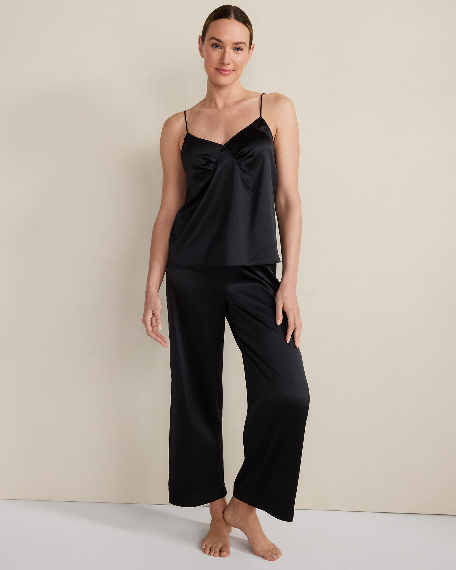 Washable Silk Pleated Cami