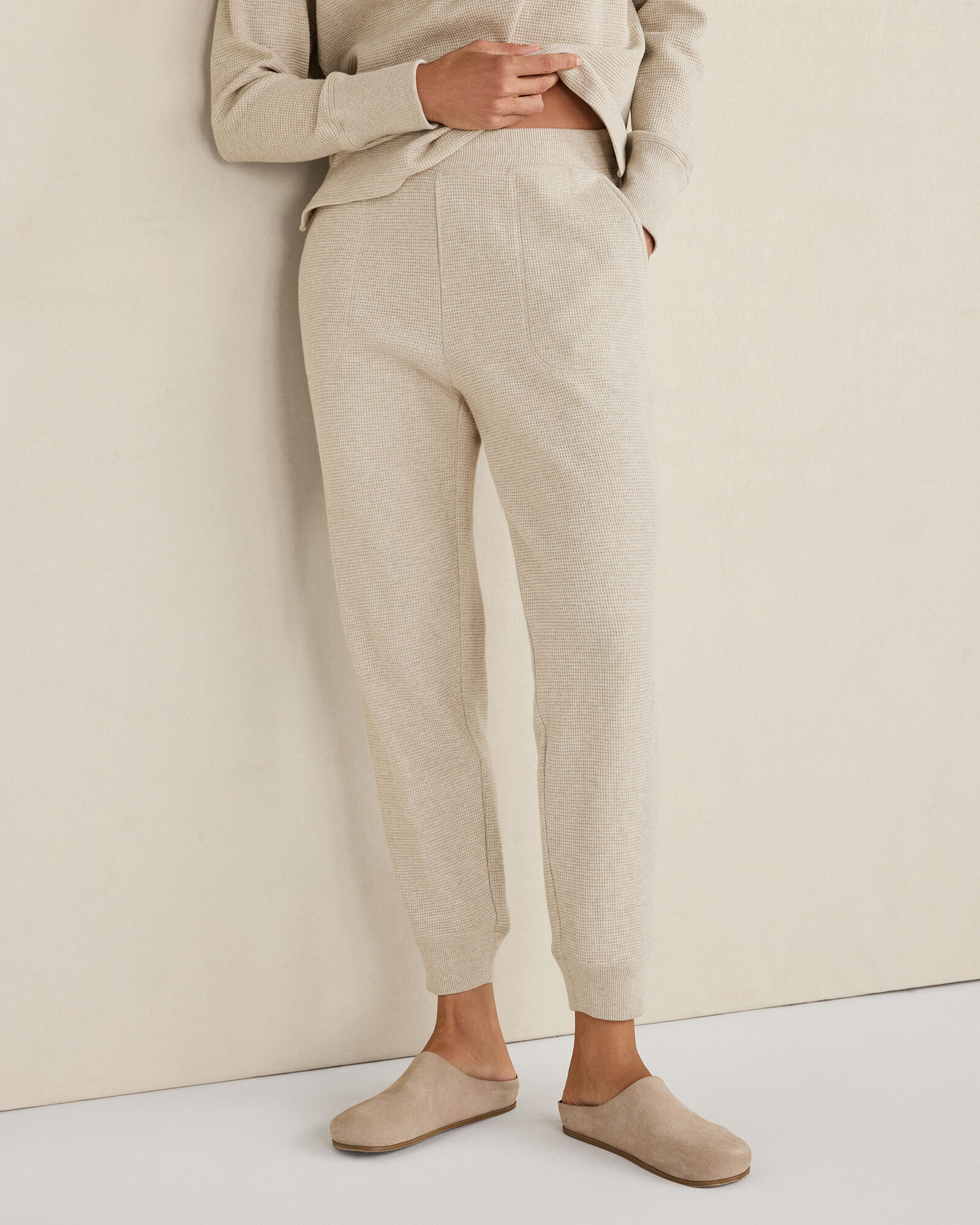 Organic Cotton Waffle Jogger